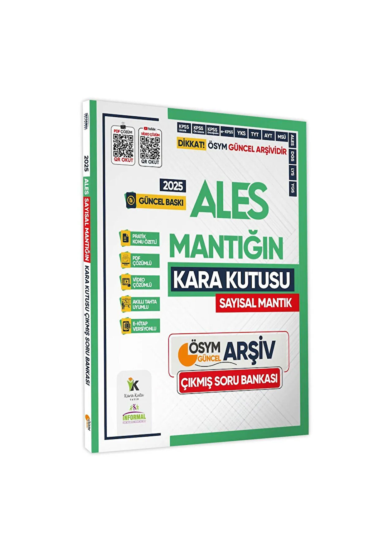 2025 ALES SAYISAL Mantığın Kara Kutusu Konu Özetli Dijital Çözümlü ÖSYM Çıkmış Soru Havuzu Bankası