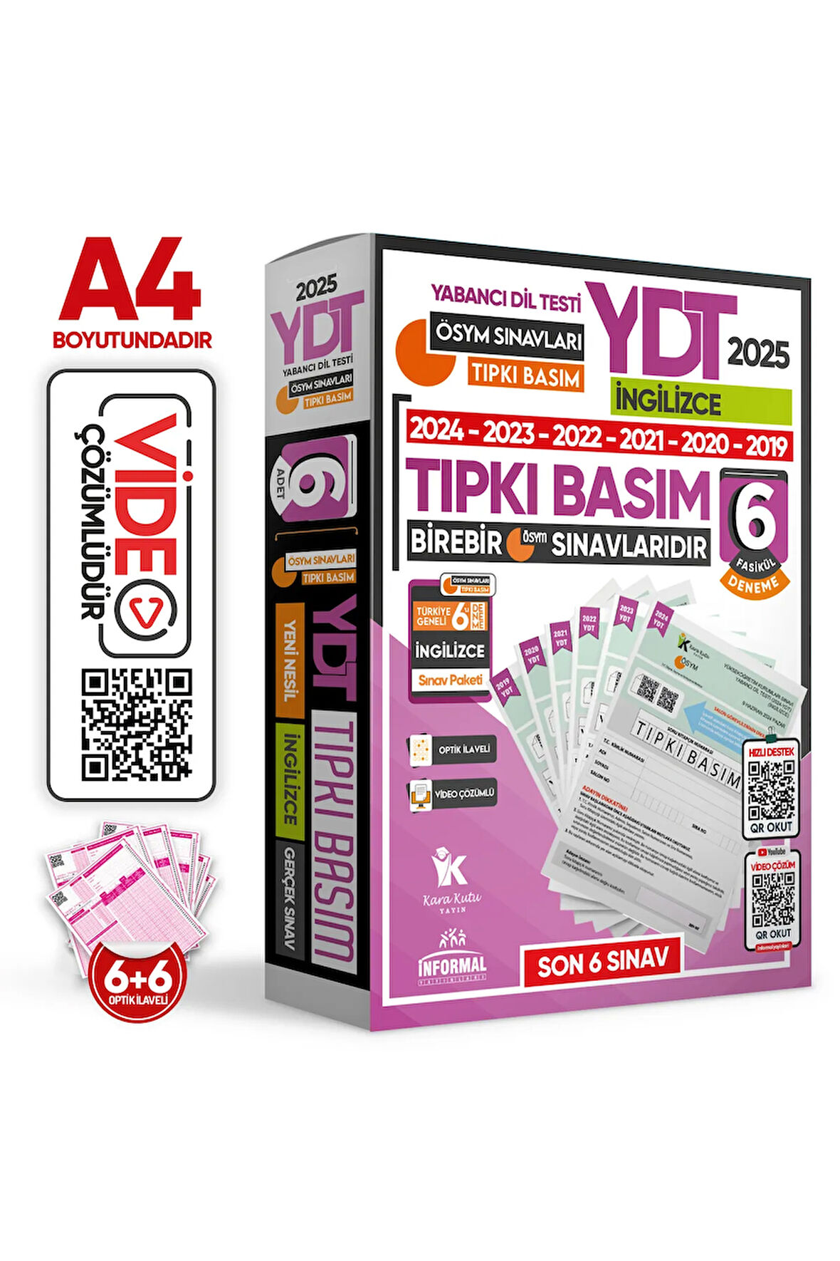 2025 YKS YDT (Yabancı Dil Testi) İngilizce Tıpkı Basım 6lı Paket ve Özgün 5 Deneme Sınavı 2li Set