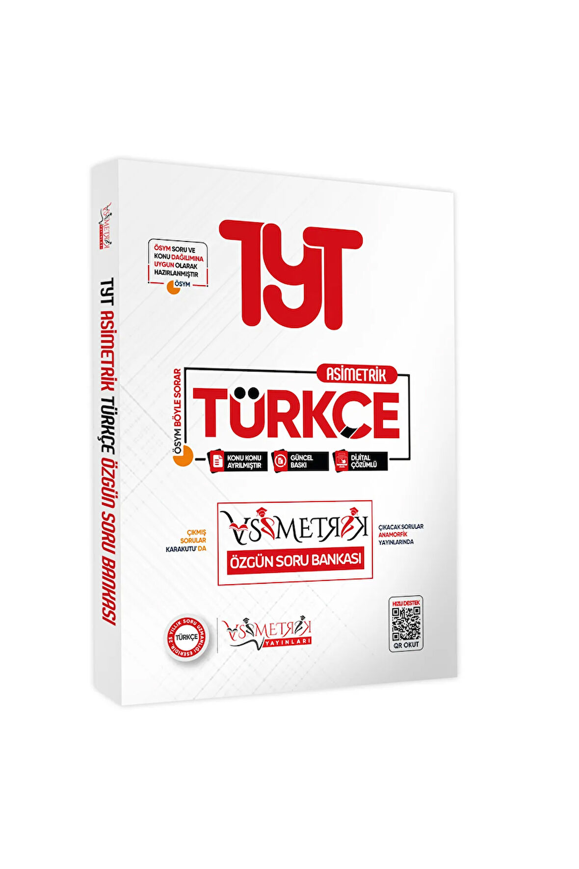 2026 Yks-tyt Yeni Sistem Türkçe Tek Kitap Asimetrik Soru Bankası Konu Konu Dijital Çözümlü