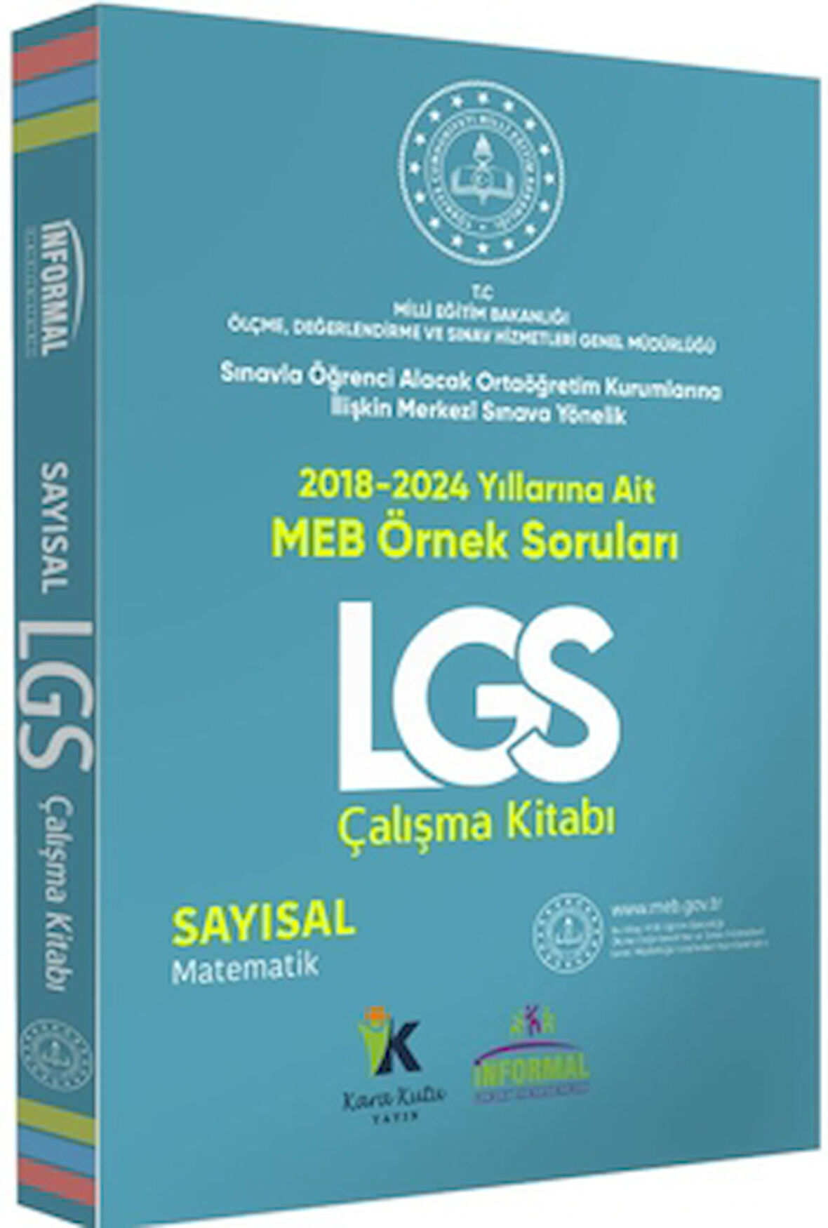 MEB Örnek Soruları LGS Matematik Çalışma Kitabı 8.Sınıf Renkli Baskı A4 Boyut (Hediyeli)