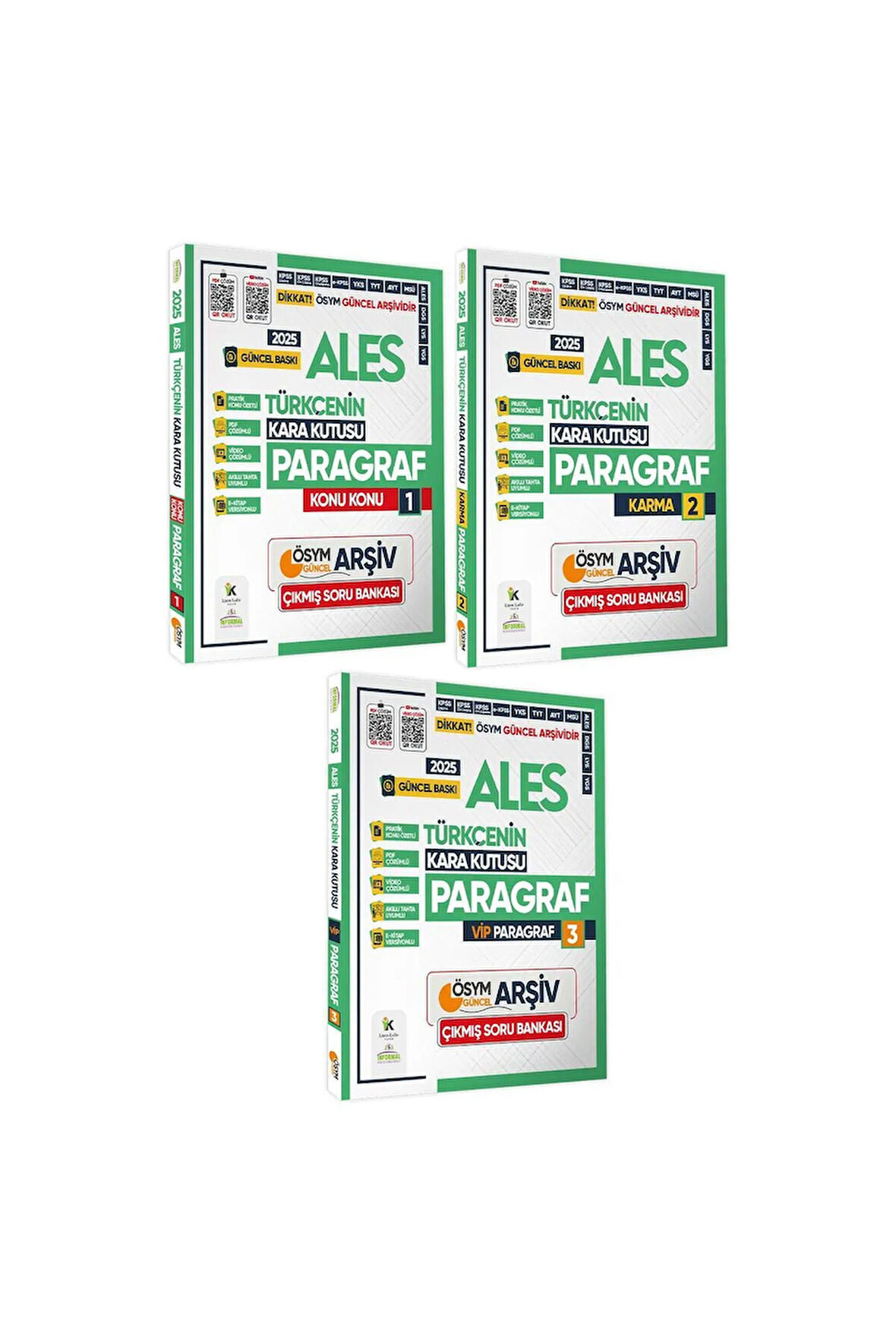 2025 Ales Türkçenin Kara Kutusu Paragraf 3lü Altın Set Çıkmış Soru Bankası Konu Ö. Dijital Çözümlü