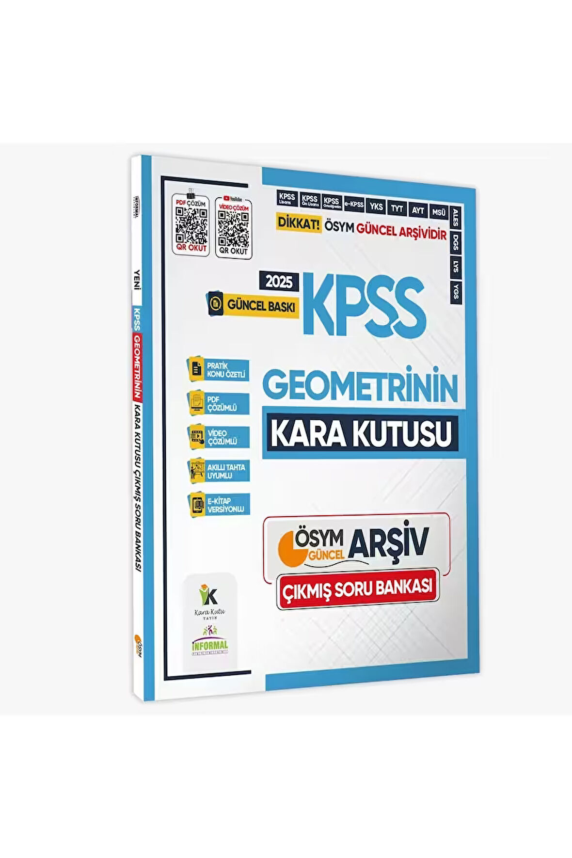 2025 KPSS GEOMETRİNİN Kara Kutusu ÖSYM Çıkmış Soru Havuzu Bankası Konu Özetli Video/PDF Çözümlü