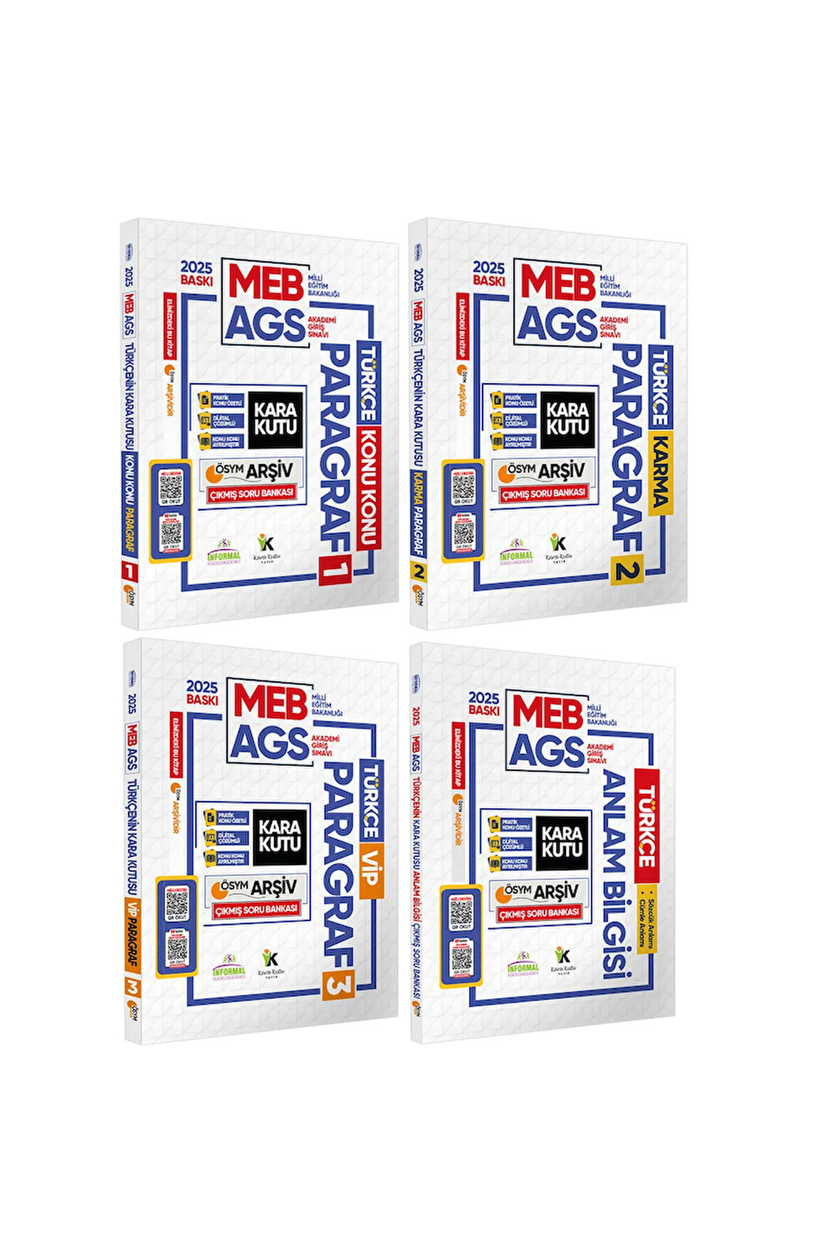 MEB-AGS Kara Kutu ÖSYM Çıkmış Soru Bankası EN Kapsamlı FULL ALTIN PAKET Konu Özetli Çözümlü SET