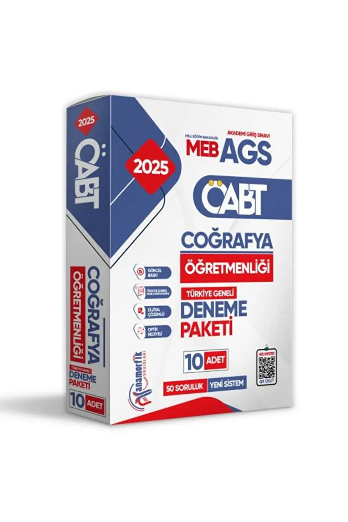 2025 MEB-AGS ÖABT YENİ SİSTEM COĞRAFYA Öğretmenliği 10lu Paket Deneme Çözümlü Türkiye Geneli