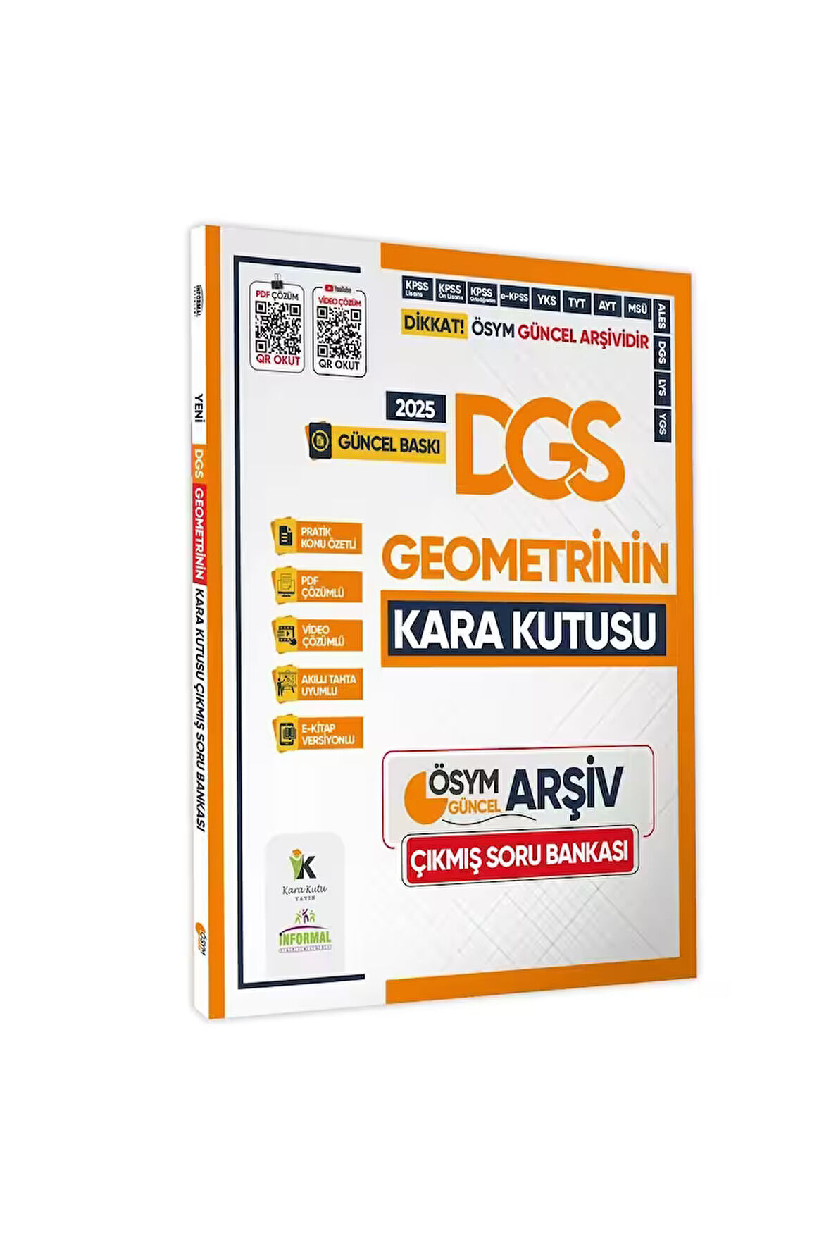 2025 DGS GEOMETRİNİN Kara Kutusu ÖSYM Çıkmış Soru Havuzu Bankası Konu Özetli Video/PDF Çözümlü
