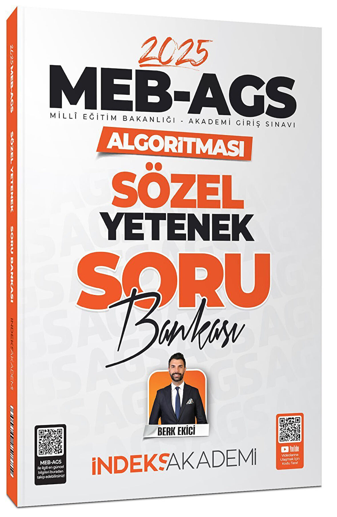 İndeks Akademi 2025 MEB-AGS Algoritması Sözel Yetenek Soru Bankası Çözümlü - Berk Ekici İndeks