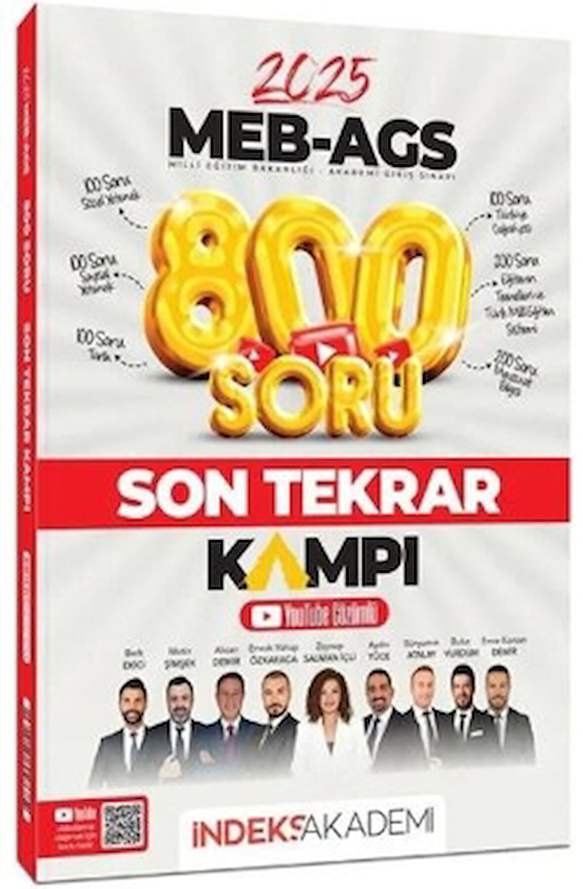 2025 MEB - AGS Tüm Dersler Son Tekrar Kampı 800 Soru Bankası Youtube Video Çözümlü