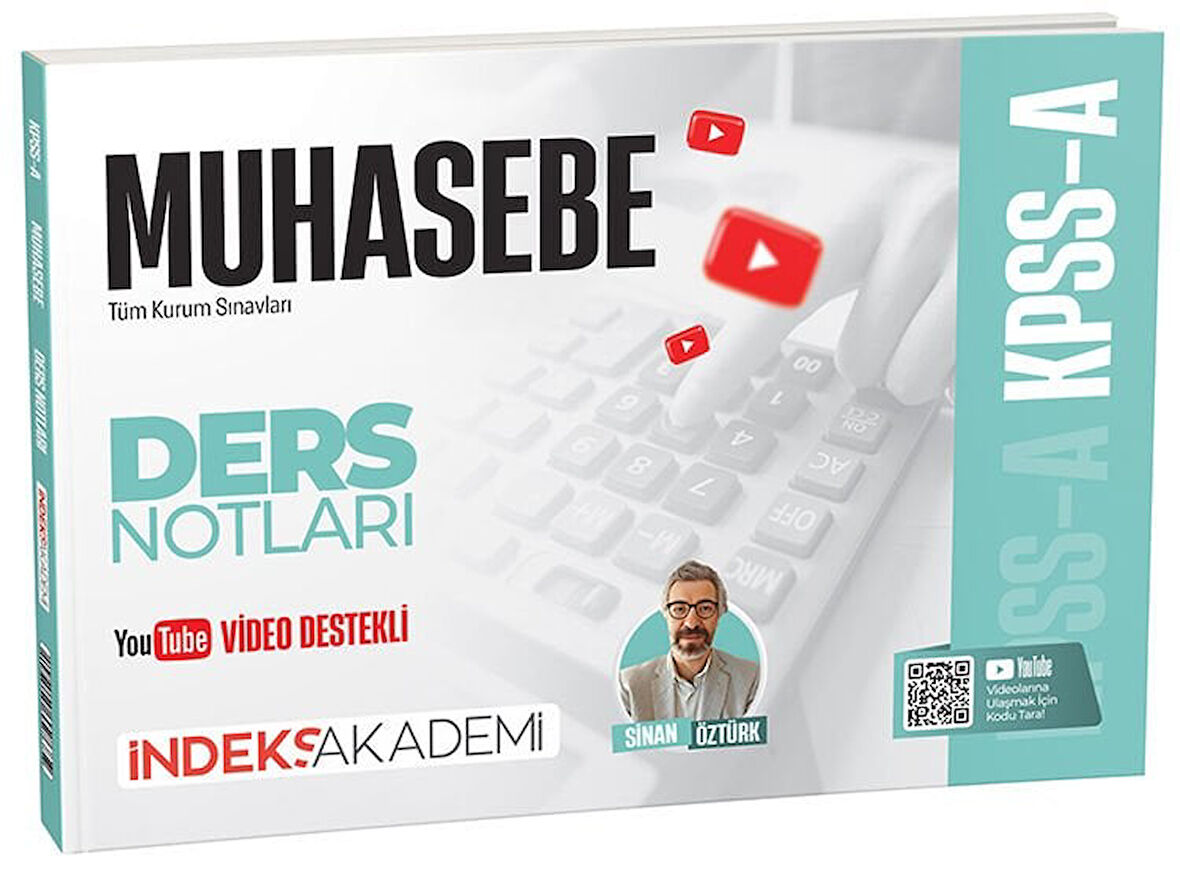 İndeks Akademi 2026 KPSS A Grubu Muhasebe Video Ders Notları - Sinan Öztürk İndeks Akademi Yayıncılık