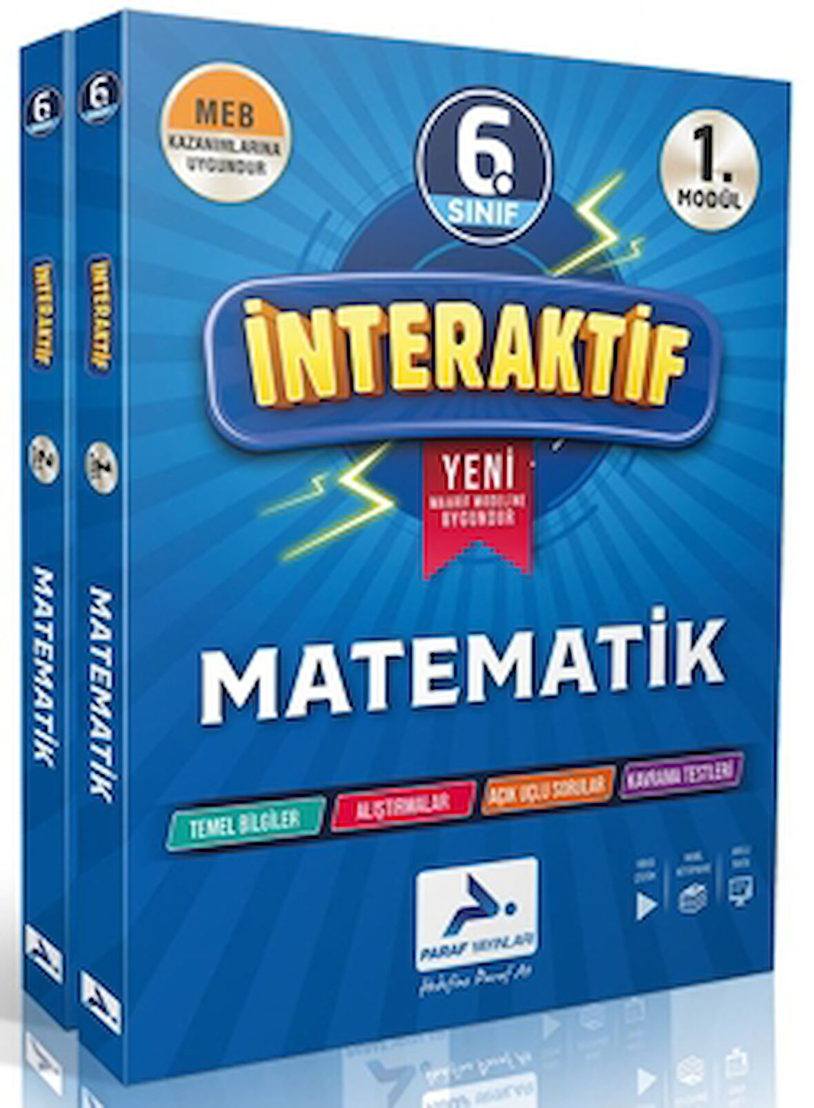 6. Sınıf İnteraktif Matematik Etkinli Çalışma Kitabı (2 Modül)