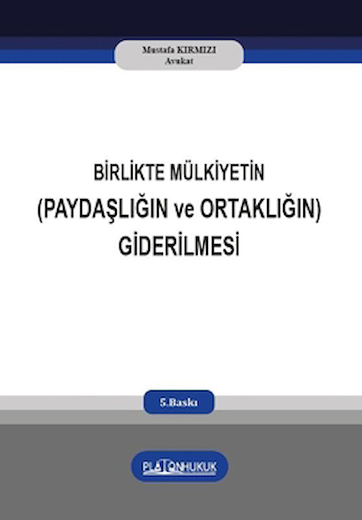 Birlikte Mülkiyetin (Paydaşlığın ve Ortaklığın) Giderilmesi