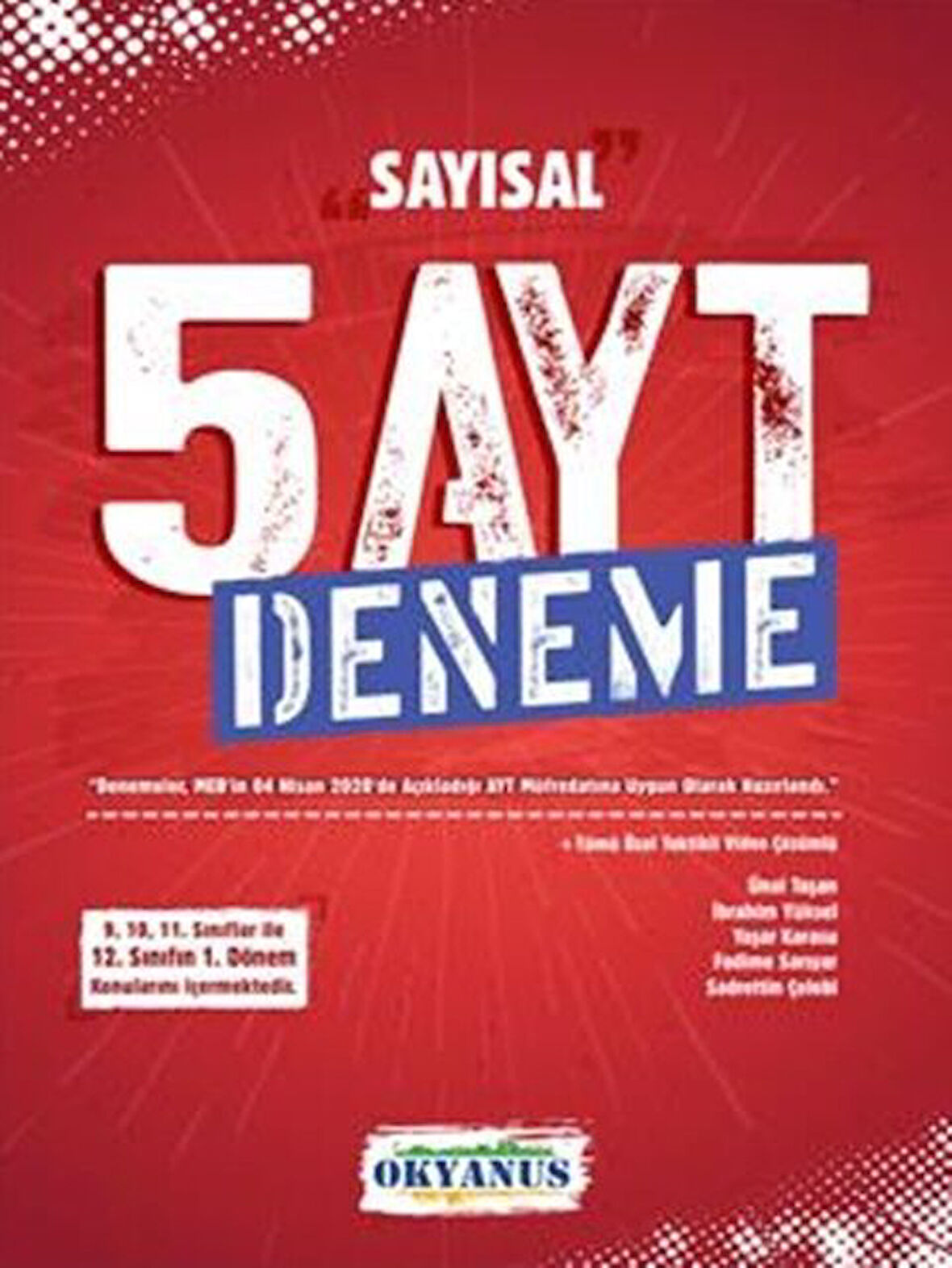 Okyanus Yayınları AYT Sayısal 5 li Deneme