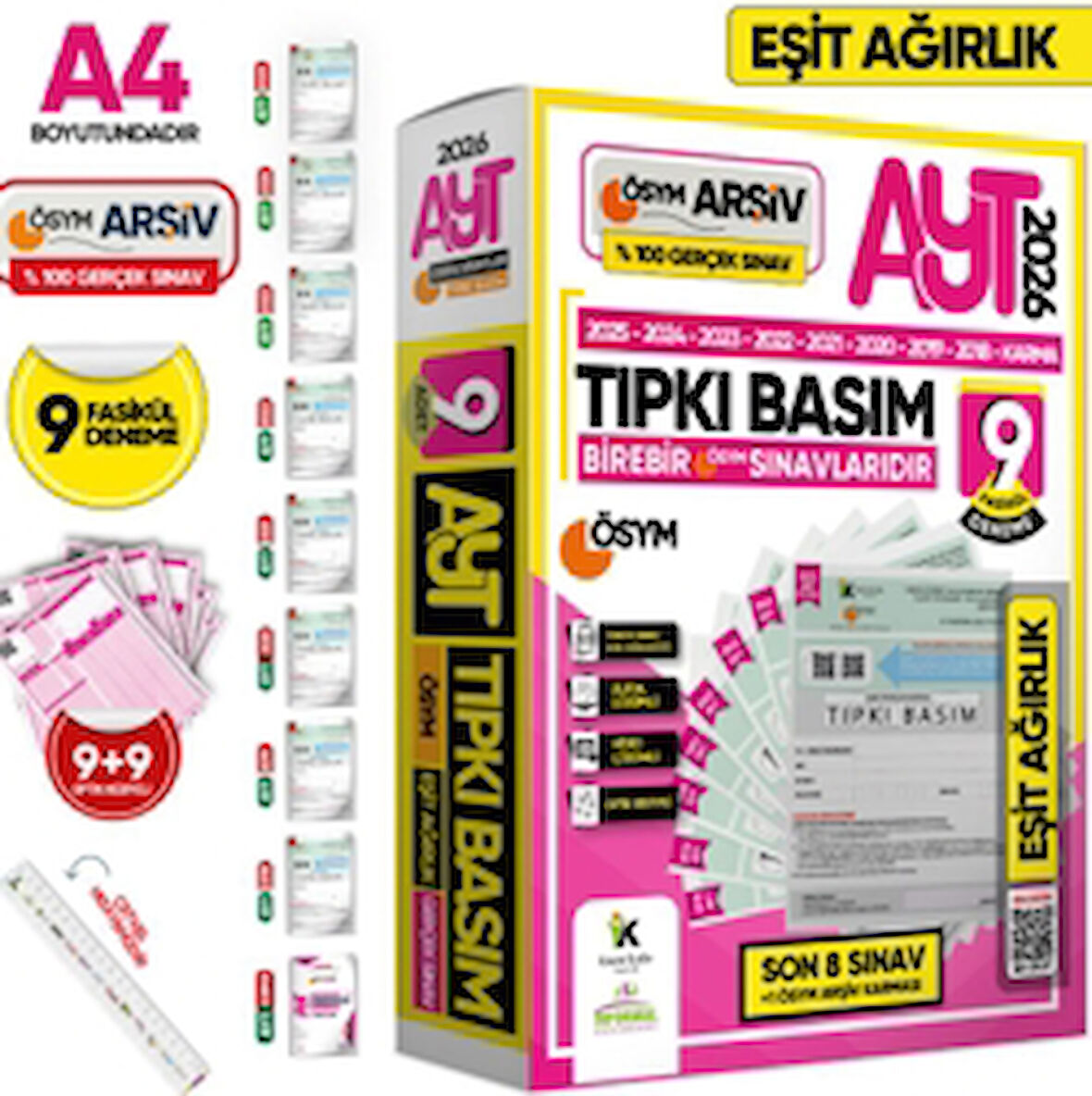 AYT Eşit Ağırlık Tıpkı Basım 9'lu Paket