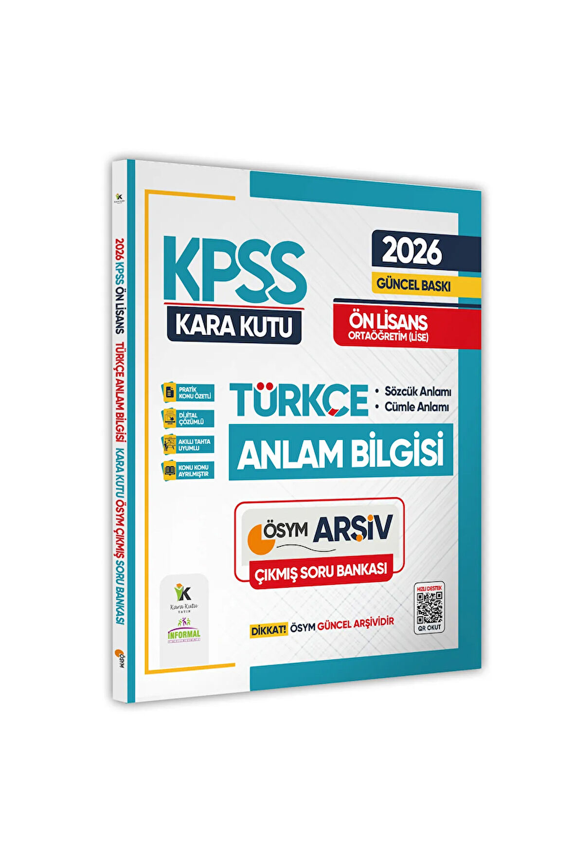 2026 KPSS Önlisans/Ortaöğretim Türkçenin Kara Kutusu ANLAM BİLGİSİ ÖSYM Çıkmış Çözümlü Soru Bankası