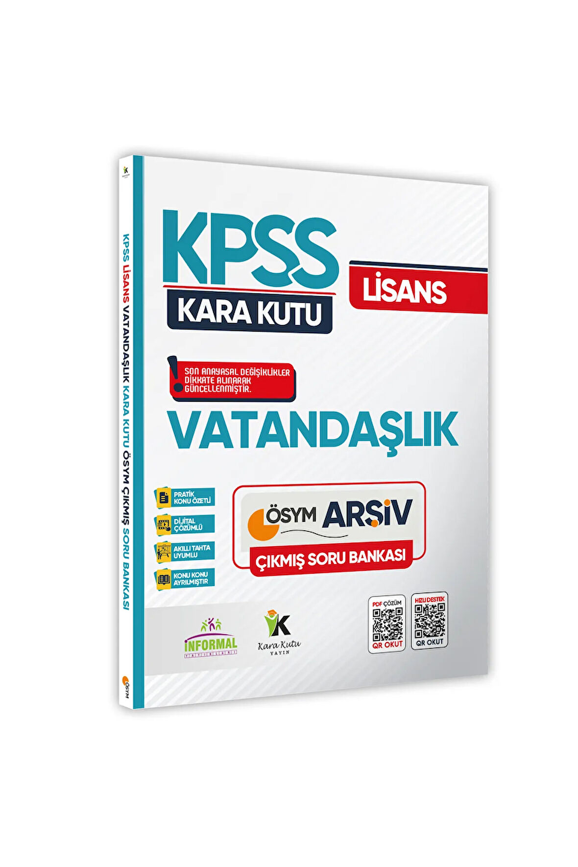 KPSS Vatandaşlık Kara Kutu Dijital Çözümlü ÖSYM Çıkmış Soru Bankası Çözümlü