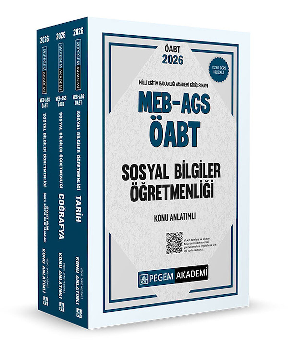 2026 MEB AGS ÖABT Sosyal Bilgiler Öğretmenliği Konu Anlatımlı (3 Kitap)