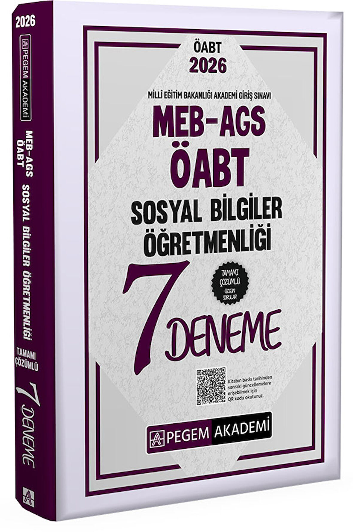 2026 MEB AGS ÖABT Sosyal Bilgiler Öğretmenliği Tamamı Çözümlü 7 Deneme