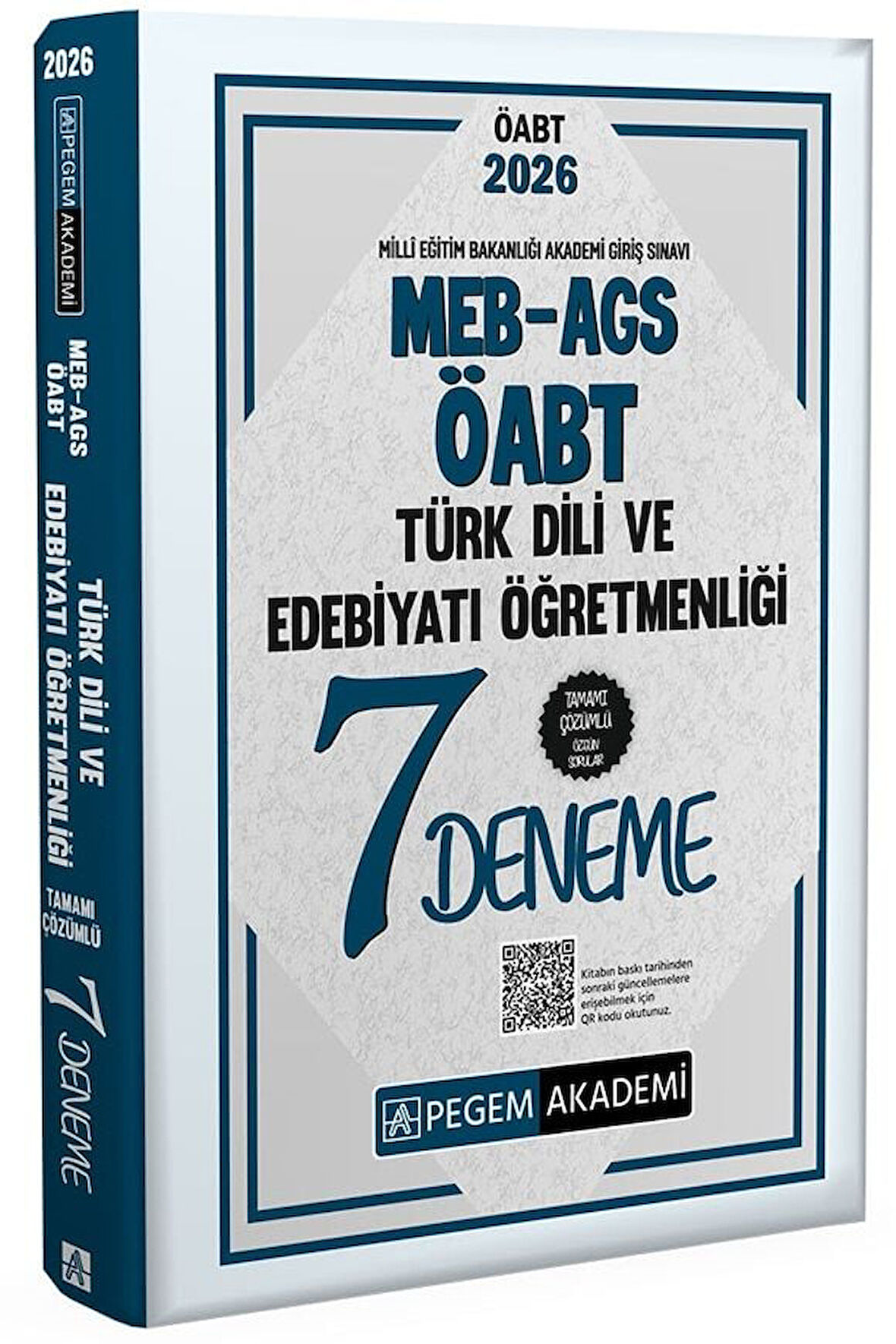 Pegem 2026 ÖABT MEB-AGS Türk Dili ve Edebiyatı Öğretmenliği 7 Deneme Çözümlü Pegem Akademi Yayınları