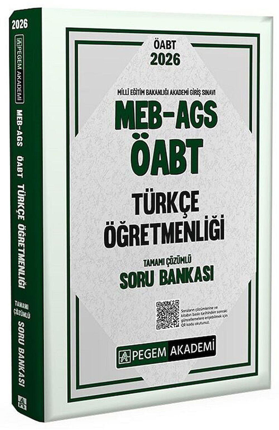 Pegem 2026 ÖABT MEB-AGS Türkçe Öğretmenliği Soru Bankası Çözümlü Pegem Akademi Yayınları