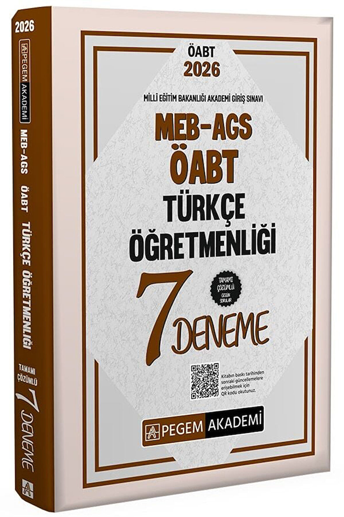 Pegem 2026 ÖABT MEB-AGS Türkçe Öğretmenliği 7 Deneme Çözümlü Pegem Akademi Yayınları