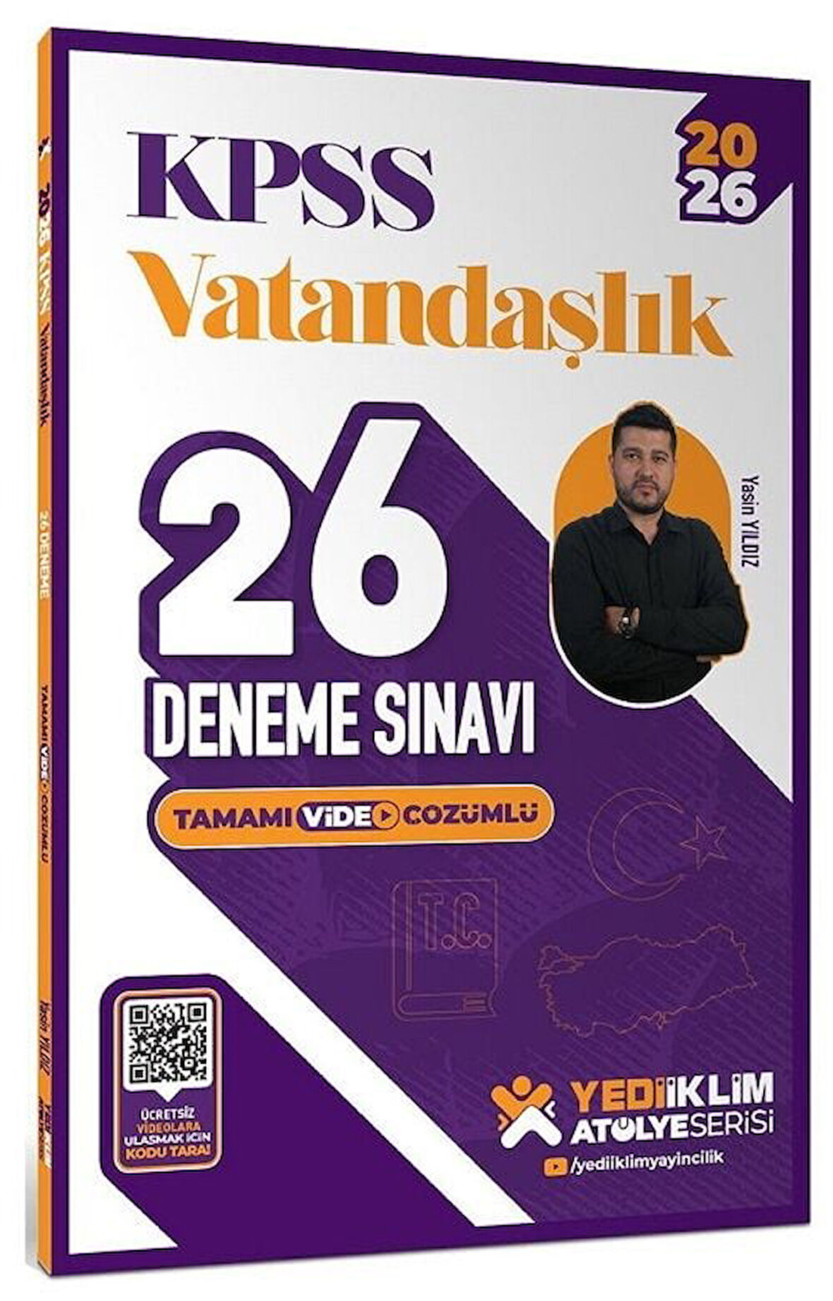 Yediiklim 2026 KPSS Vatandaşlık Atölye 26 Deneme Çözümlü - Yasin Yıldız Yediiklim Yayınları