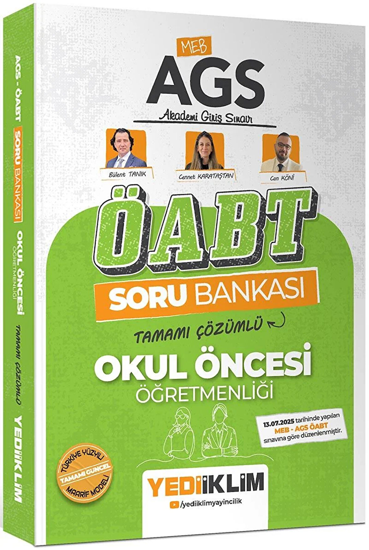 Yediiklim 2026 MEB AGS ÖABT Okul Öncesi Öğretmenliği Tamamı Çözümlü Soru Bankası
