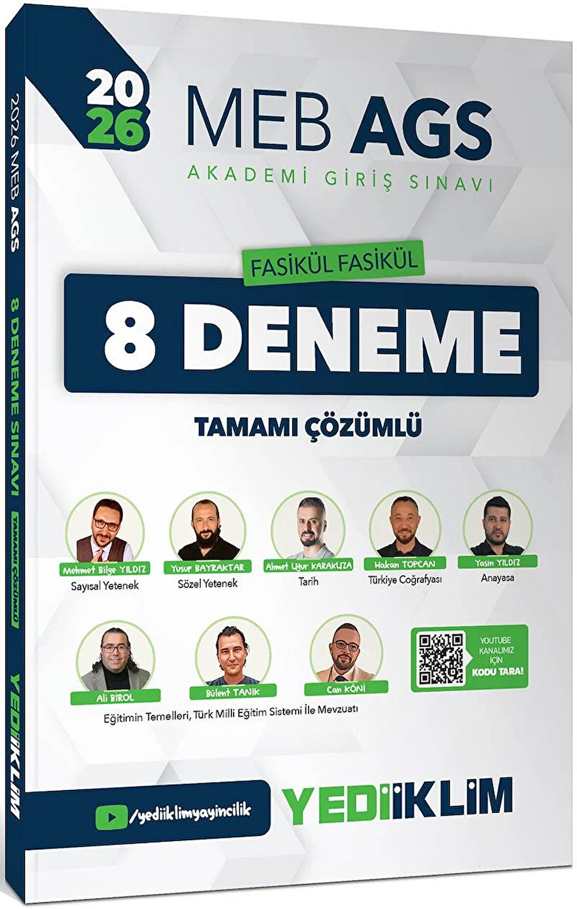Yediiklim Yayınları 2026 MEB AGS Fasikül Fasikül 8 Deneme Tamamı Çözümlü