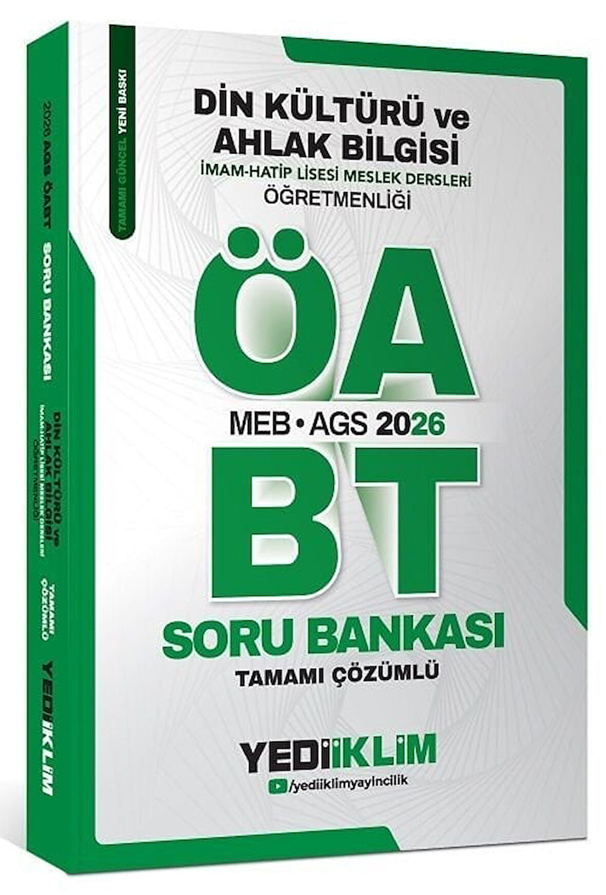 Yediiklim 2026 ÖABT MEB-AGS Din Kültürü ve Ahlak Bilgisi Öğretmenliği Soru Bankası Çözümlü Yediiklim Yayınları