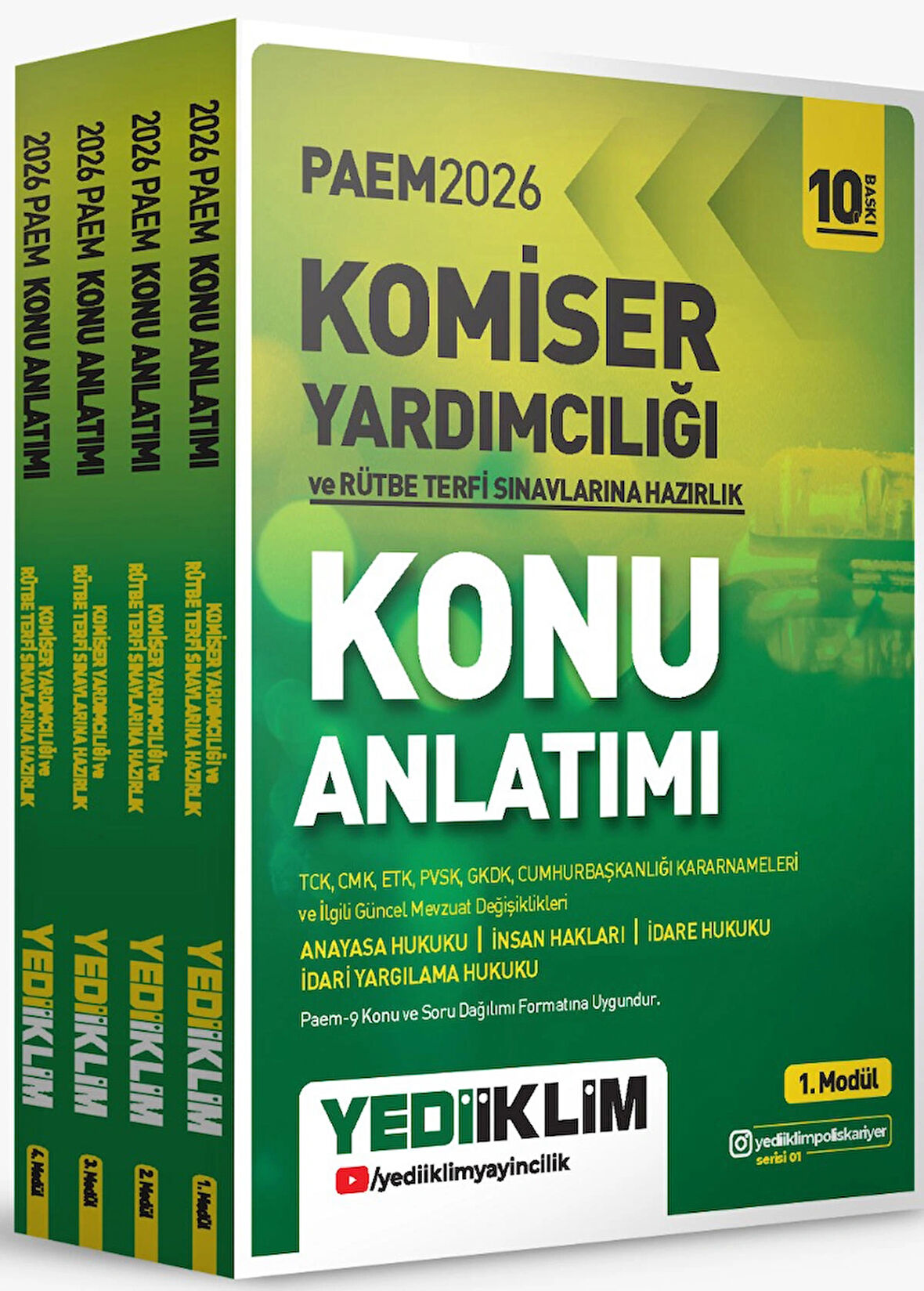 Yediiklim 2026 PAEM Komiser Yardımcılığı ve Rütbe Terfi Sınavlarına Hazırlık Konu Anlatımı Seti 4 Modül