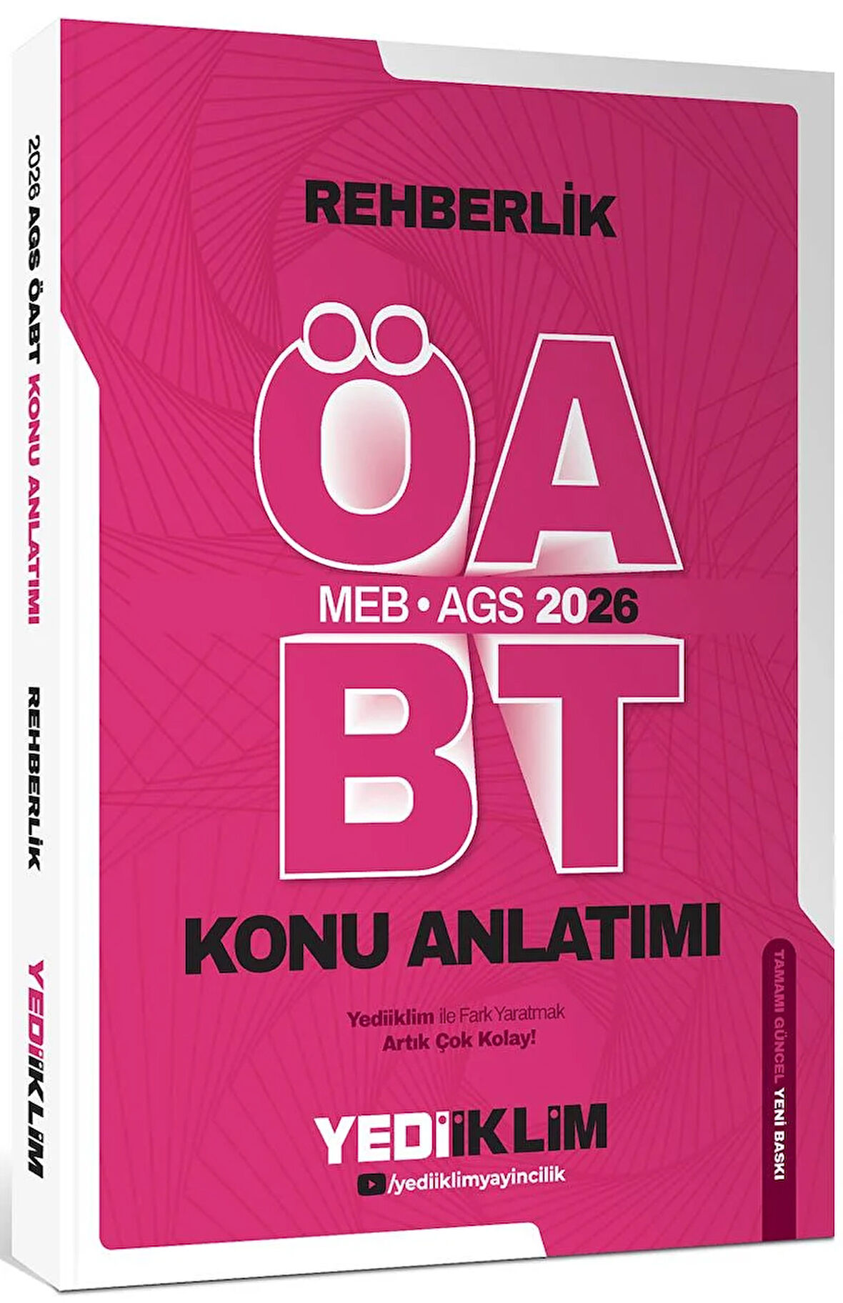 Yediiklim Yayınları 2026 MEB AGS ÖABT Rehberlik Konu Anlatımı