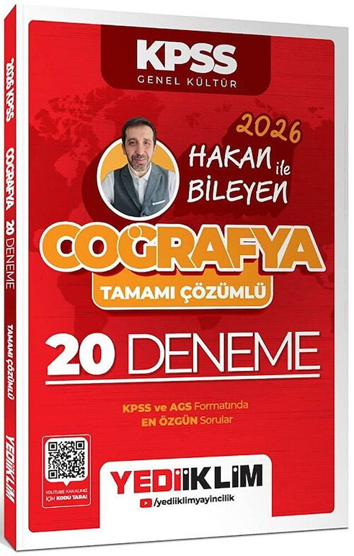 Yediiklim 2026 KPSS Coğrafya 20 Deneme Çözümlü - Hakan Bileyen Yediiklim Yayınları