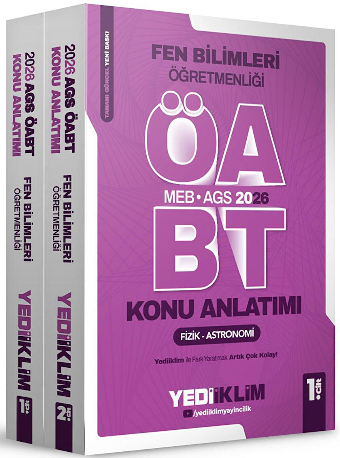Yediiklim Yayınları 2026 MEB AGS ÖABT Fen Bilimleri Öğretmenliği Konu Anlatımı 2 Cilt