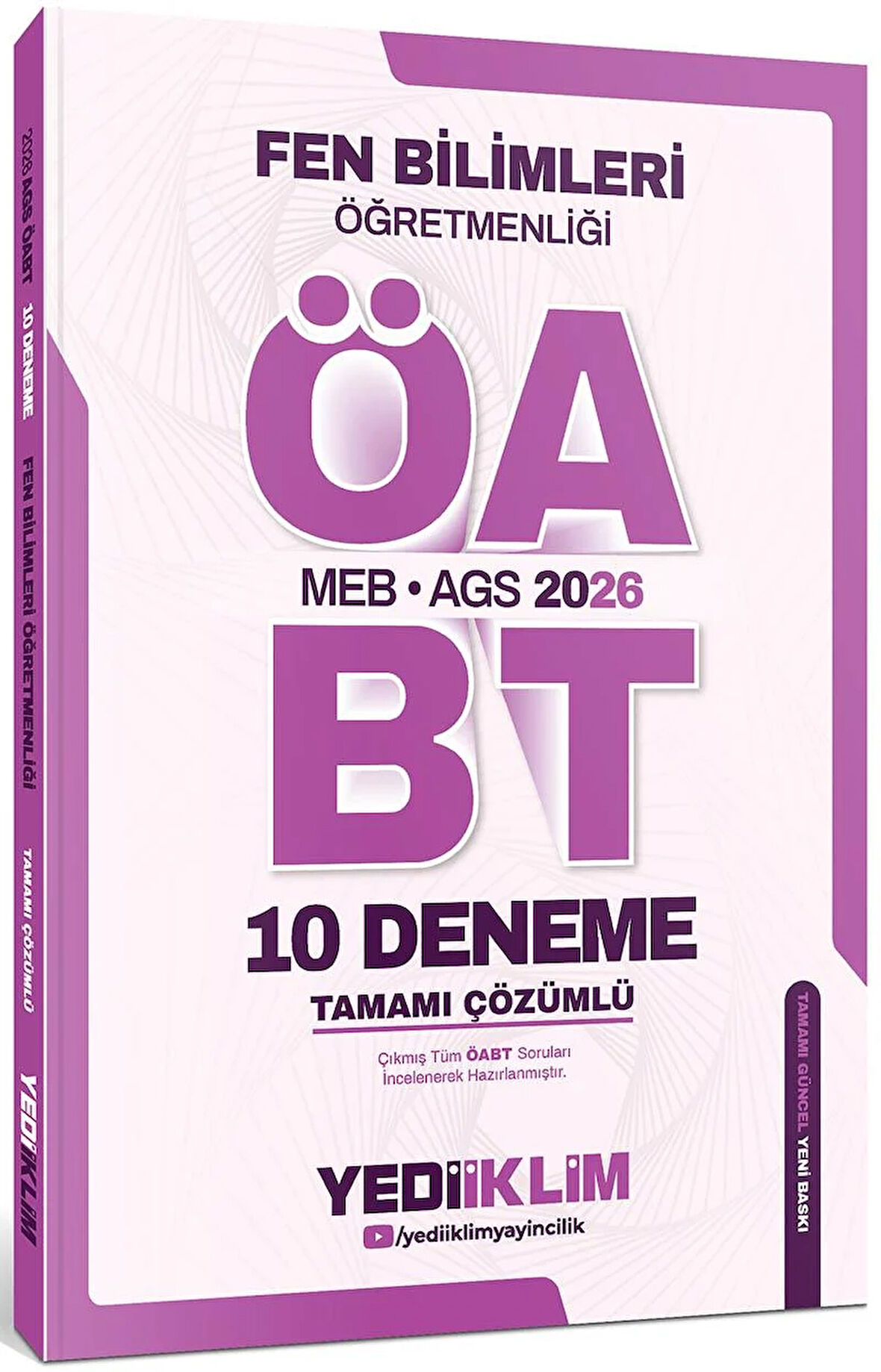 Yediiklim 2026 MEB AGS Fen Bilimleri Öğretmenliği Tamamı Çözümlü 10 Deneme
