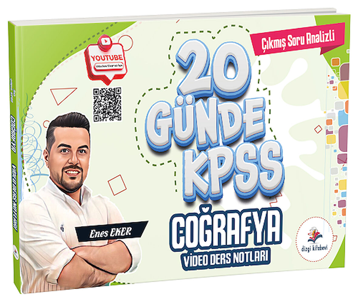 Dizgi Kitap 2026 KPSS 20 Günde Coğrafya Video Ders Notları - Enes Eker Dizgi Kitap