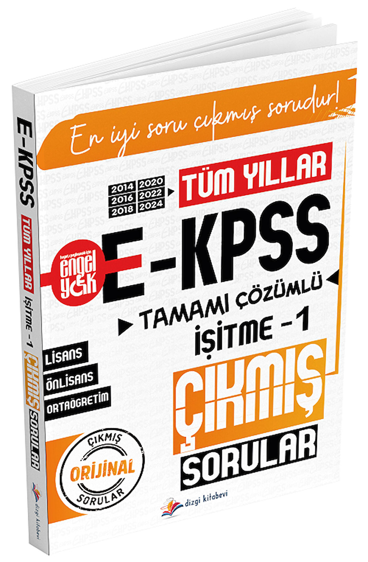 Dizgi Kitap 2026 EKPSS İşitme-1 Çıkmış Sorular Tüm Yıllar Çözümlü Dizgi Kitap