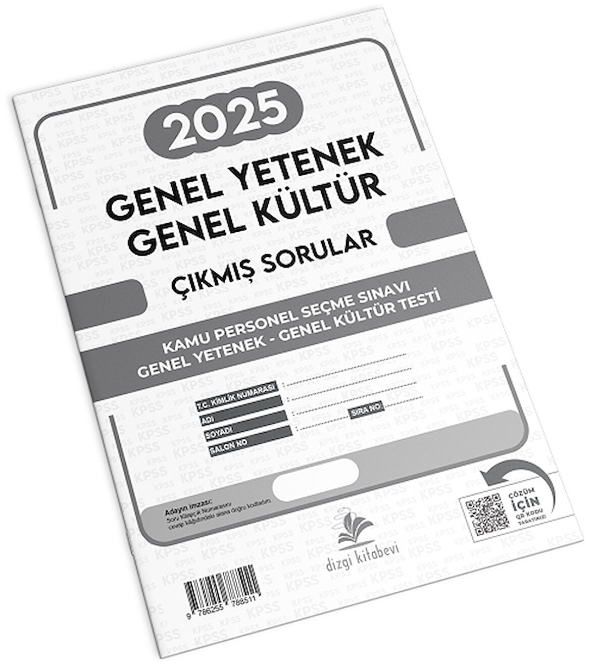 Dizgi Kitap KPSS Genel Yetenek Genel Kültür 2025 Sınavı Çıkmış Sorular Çözümlü Dizgi Kitap Yayınları