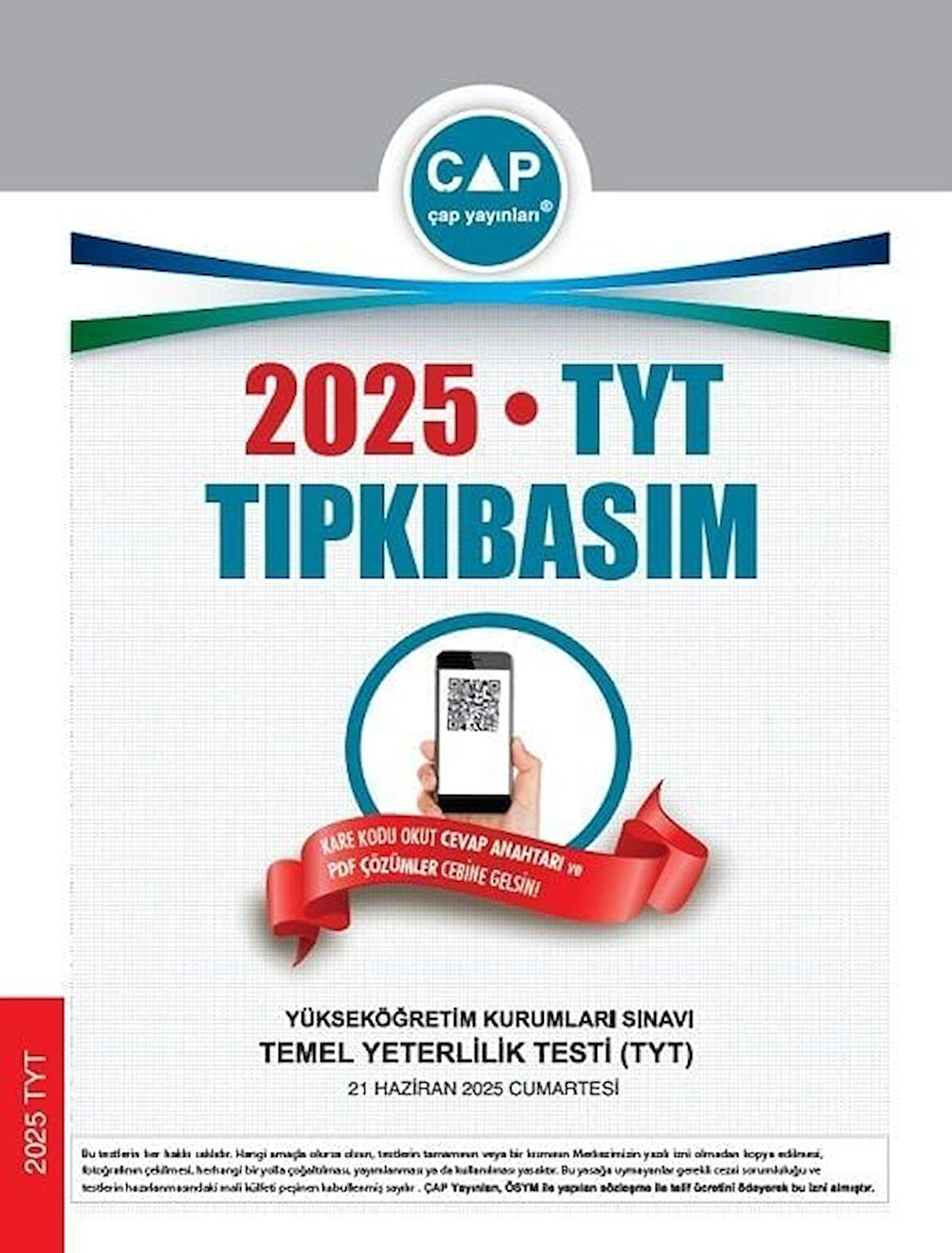 Çap Yayınları 2025 TYT Çıkmış Sorular Tıpkı Basım Çap Yayınları