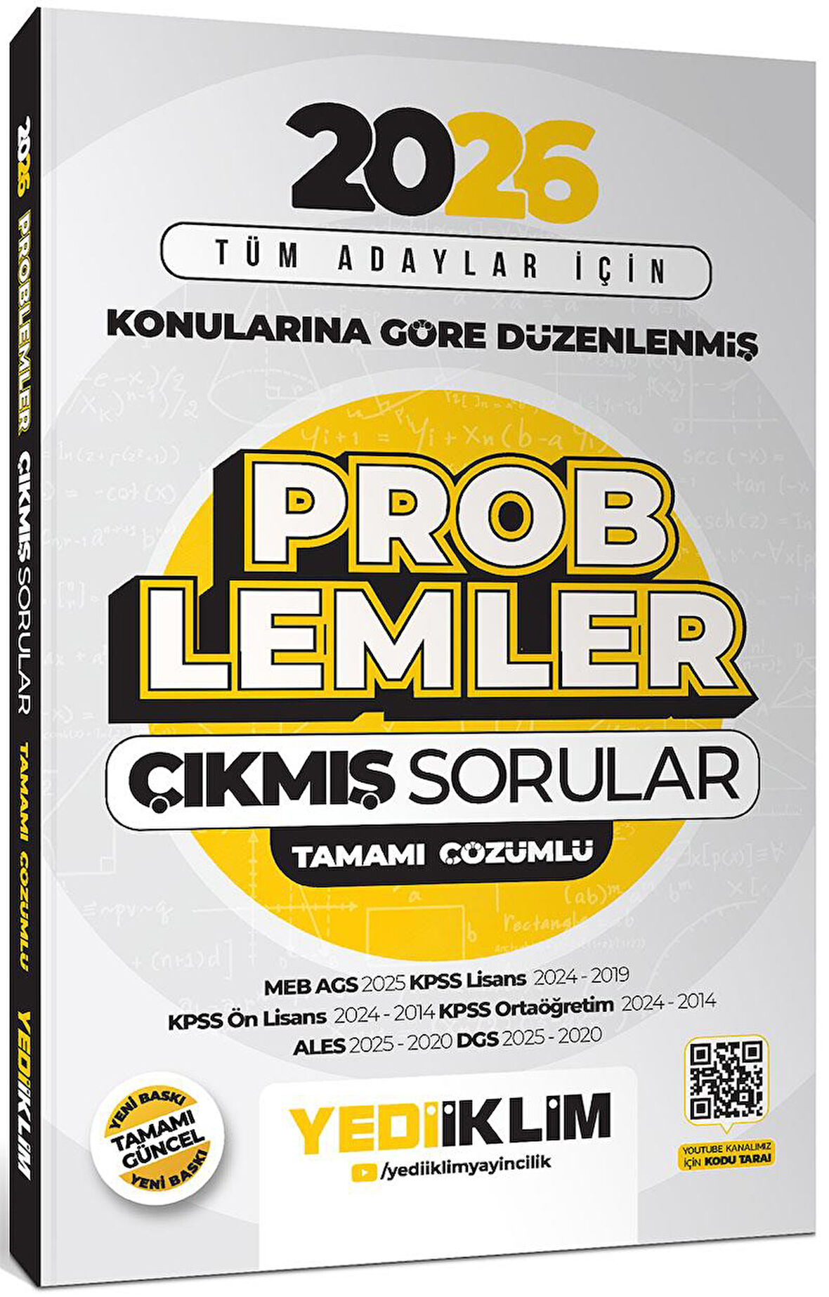 Yediiklim 2026 Tüm Adaylar İçin Problemler Konularına Göre Düzenlenmiş Tamamı Çözümlü Çıkmış Sorular