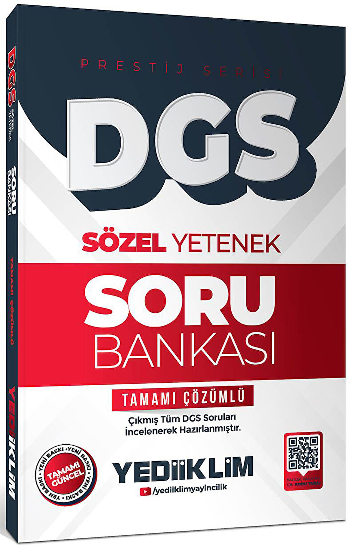 Yediiklim 2026 DGS Prestij Serisi Sözel Yetenek Tamamı Çözümlü Soru Bankası