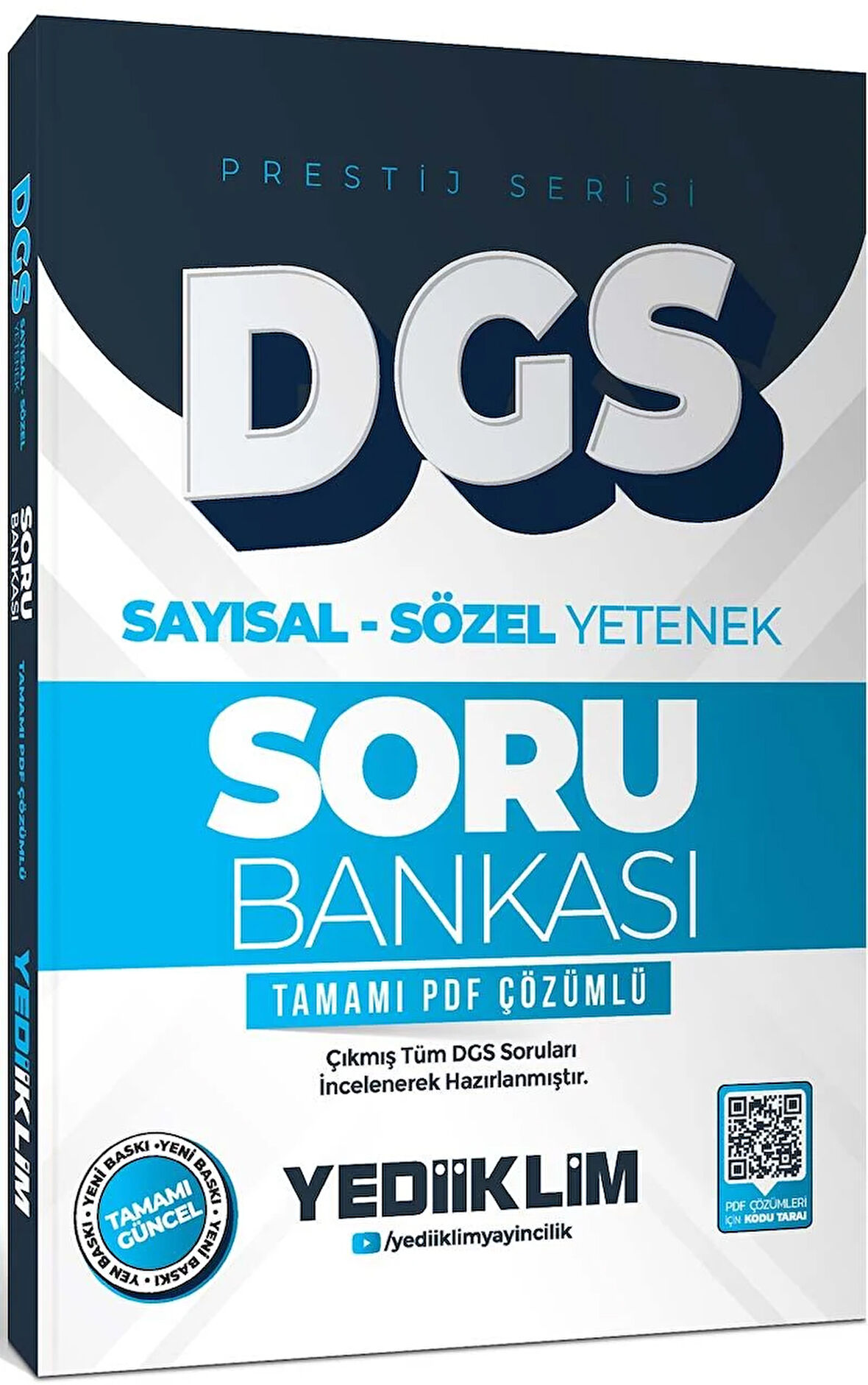 Yediiklim 2026 DGS Prestij Serisi Sayısal Sözel Yetenek Tamamı PDF Çözümlü Soru Bankası