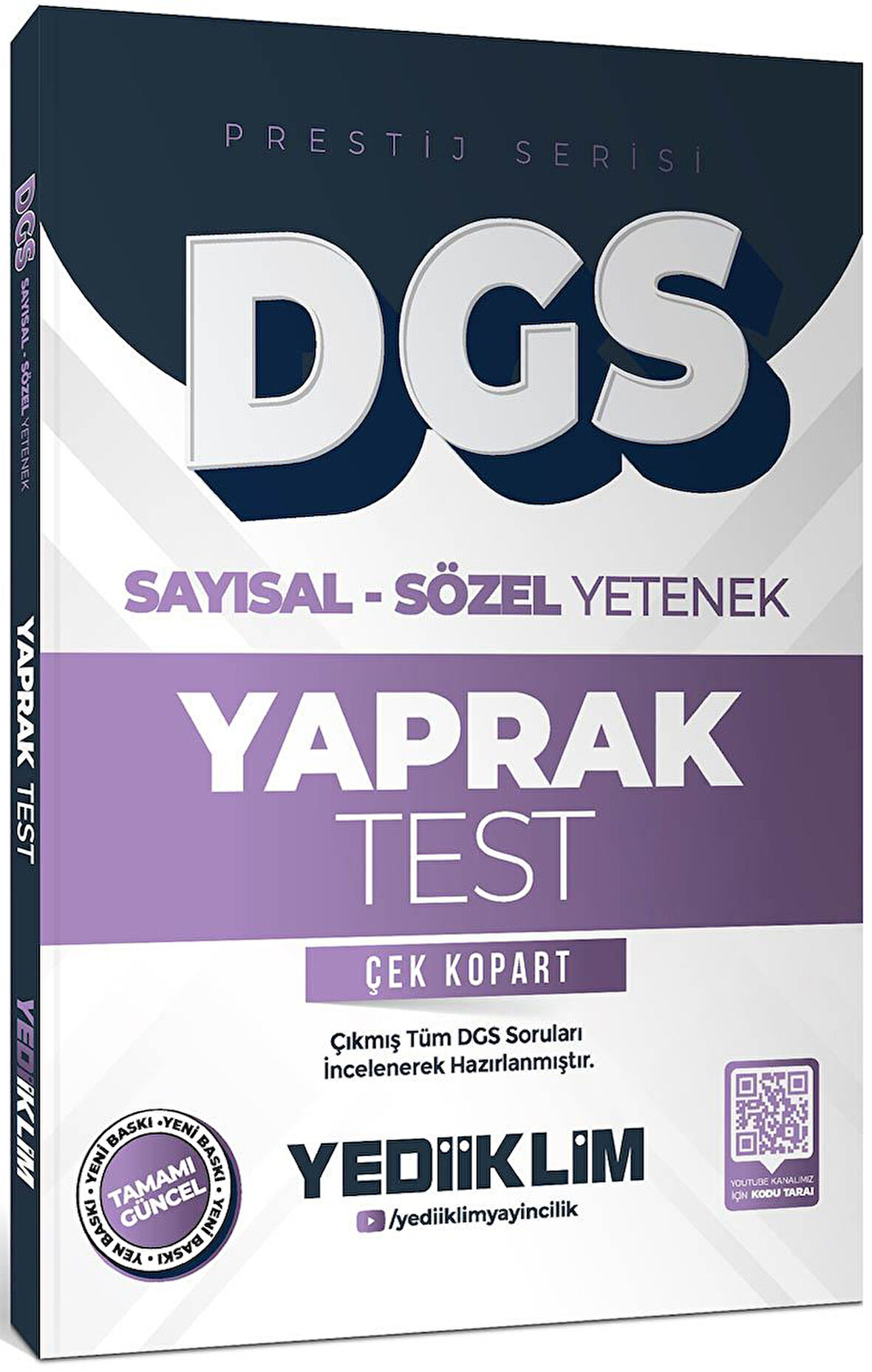 Yediiklim 2026 DGS Prestij Serisi Sayısal Sözel Yetenek Çek Kopart Yaprak Test