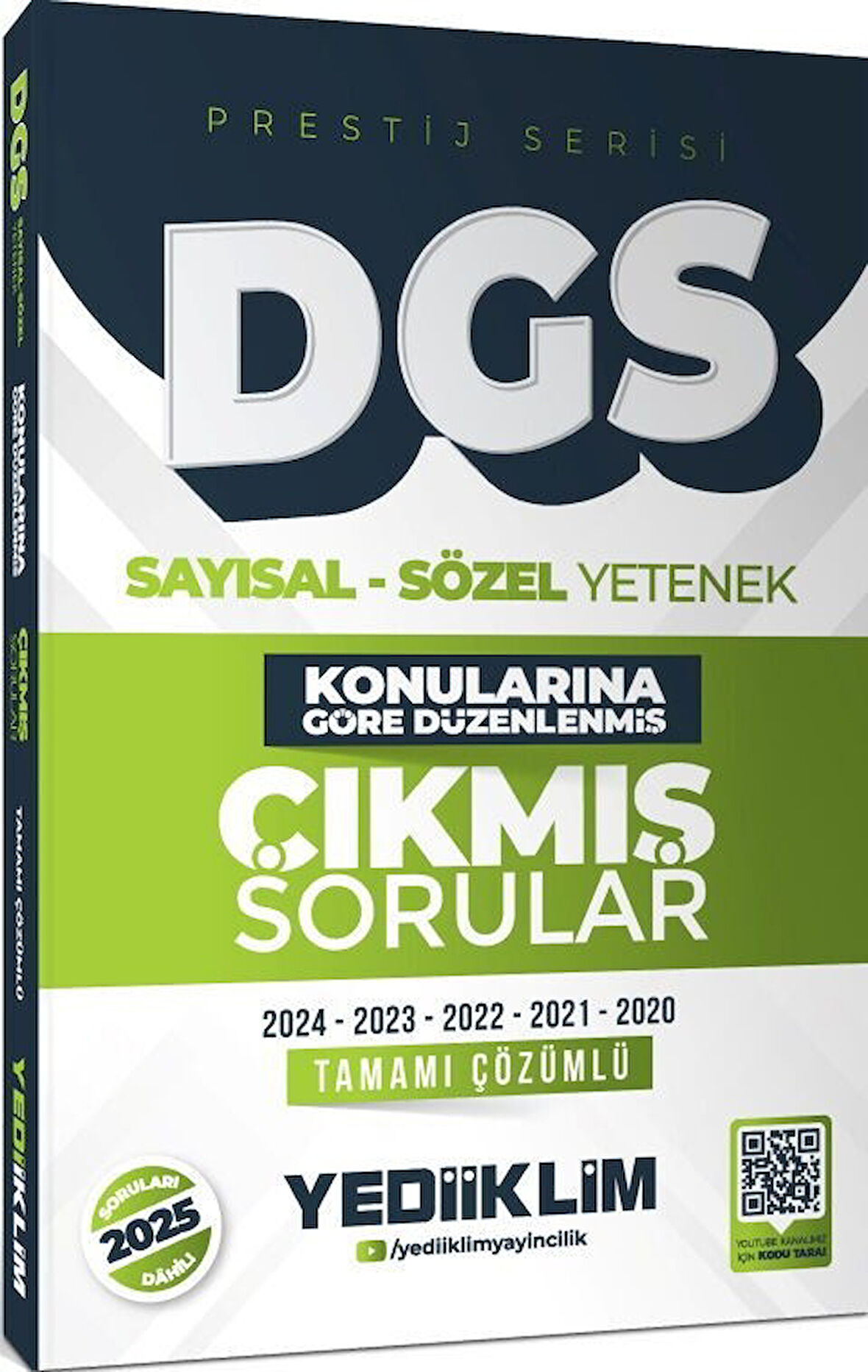 2026 DGS Prestij Serisi Sayısal Sözel Yetenek Konularına Göre Düzenlenmiş Tamamı Çözümlü Çıkmış Sorular Yediiklim