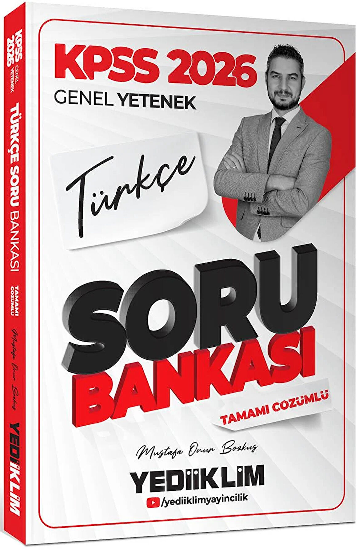 Yediiklim Yayınları 2026 KPSS Genel Yetenek Türkçe Tamamı Çözümlü Soru Bankası