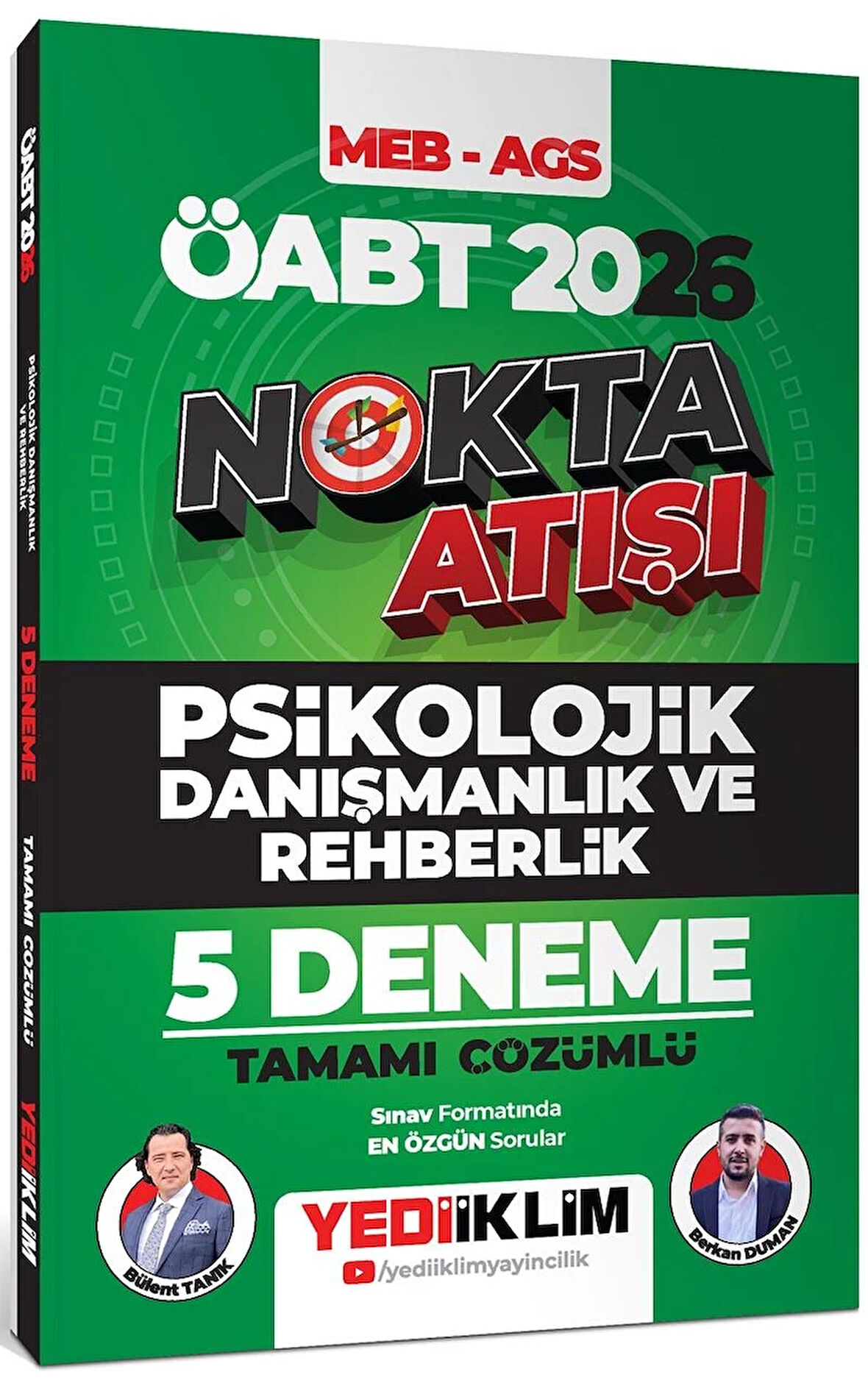 Yediiklim 2026 ÖABT MEB AGS Nokta Atışı Psikolojik Danışmanlık ve Rehberlik Tamamı Çözümlü 5 Deneme