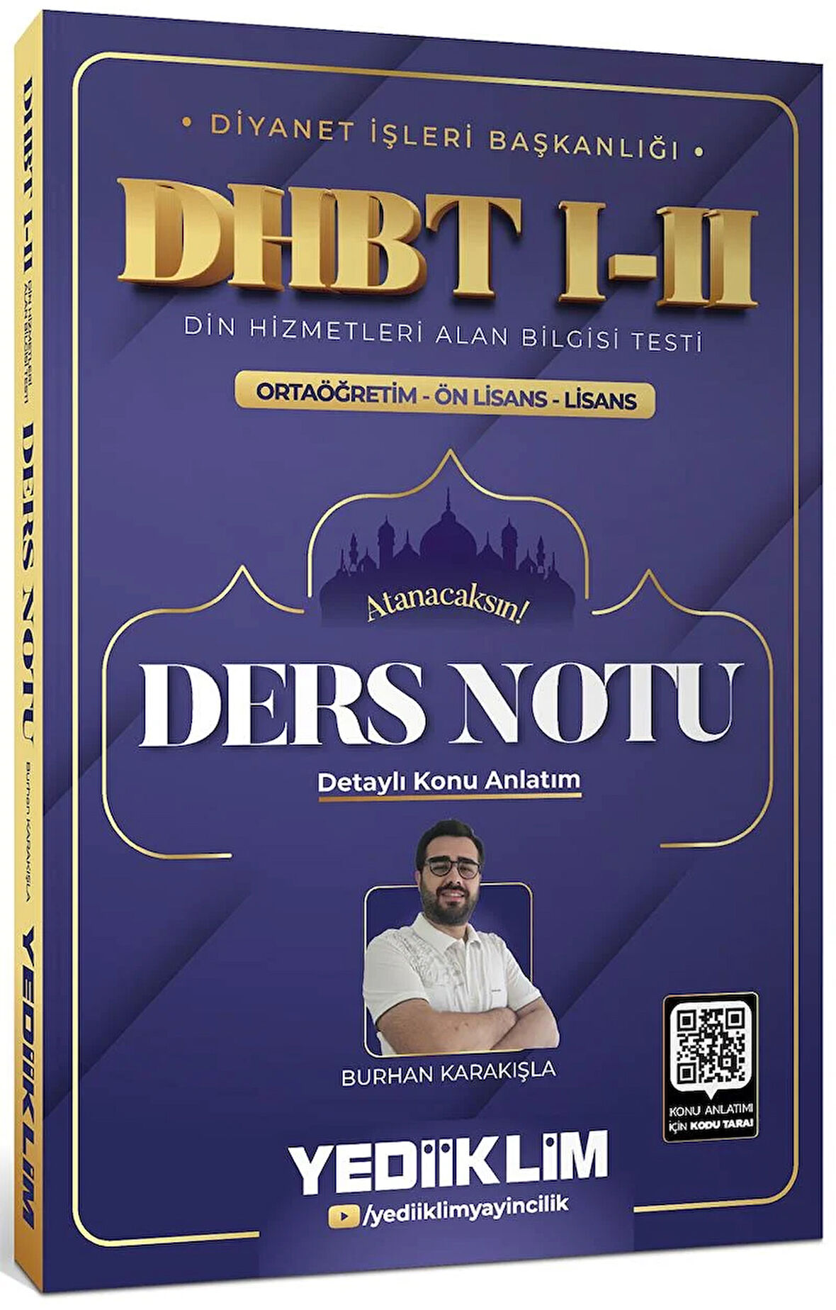 Yediiklim Yayınları Diyanet İşleri Başkanlığı DHBT I-II Ortaöğretim Ön Lisans Lisans Ders Notu