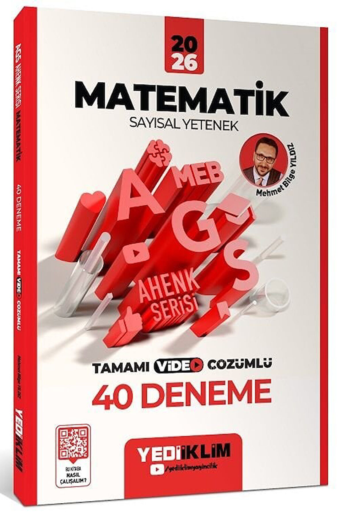 Yediiklim 2026 MEB-AGS Sayısal Yetenek-Matematik 40 Deneme Çözümlü Ahenk Serisi - Mehmet Bilge Yıldız Yediiklim Yayınları