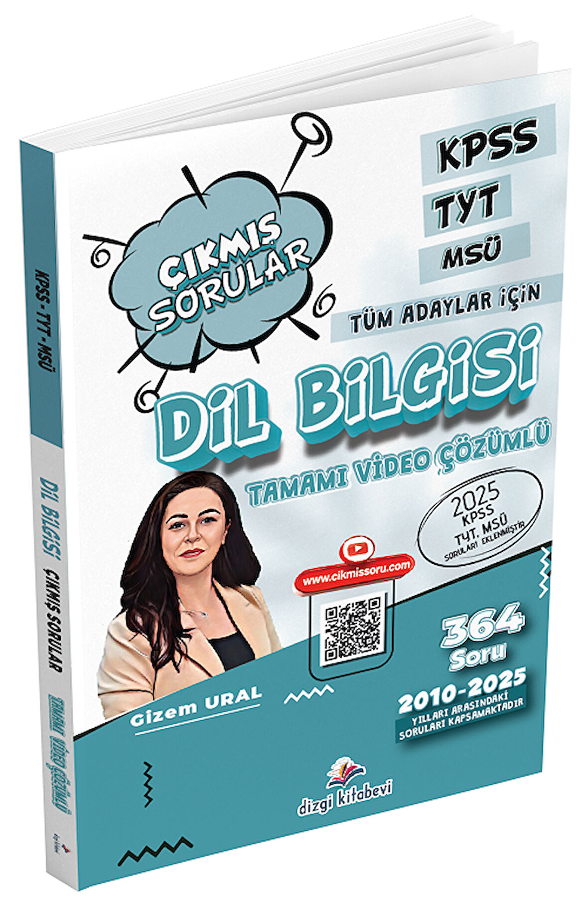 Dizgi 2026 KPSS TYT MSÜ Dil Bilgisi Çıkmış Sorular Son 16 Yıl Çözümlü - Gizem Ural Dizgi Kitap