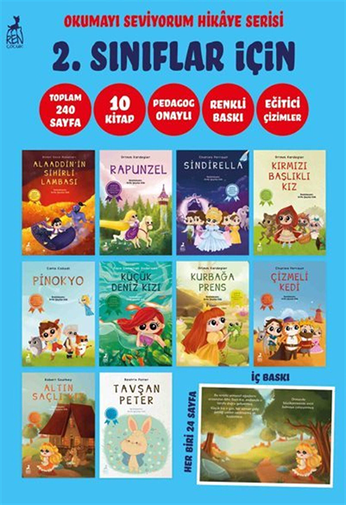 Okumayı Seviyorum Hikaye Serisi 2. Sınıflar İçin (10 Kitap) / Kolektif