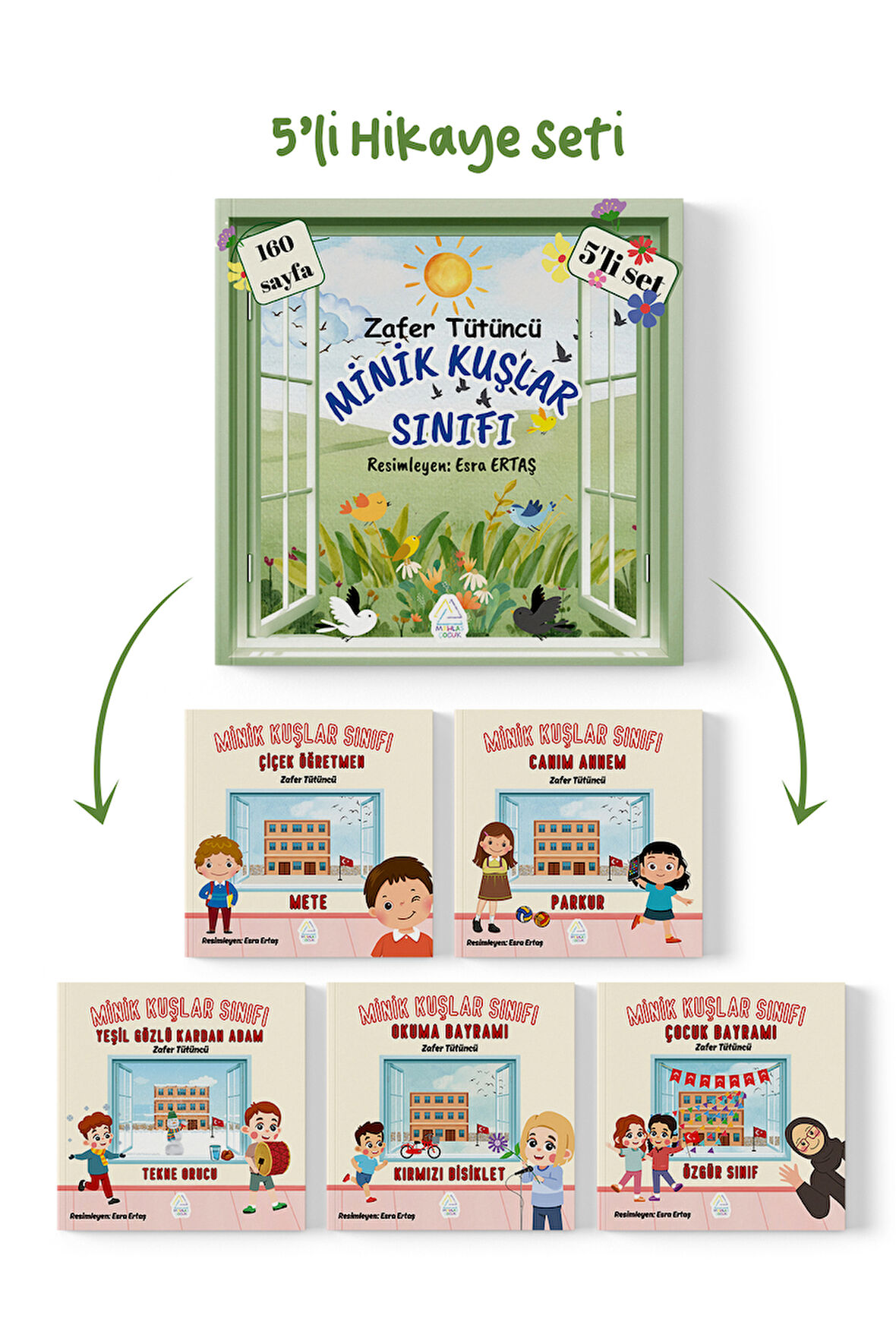 ZAFER TÜTÜNCÜ - MİNİK KUŞLAR SERİSİ  5’li Set 
