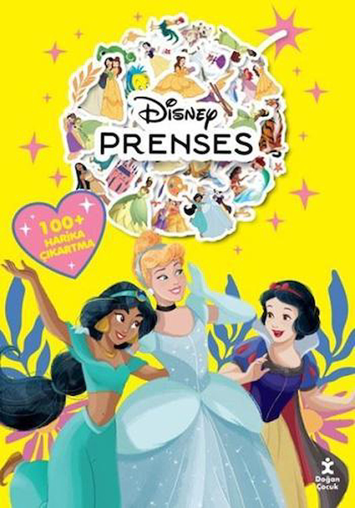 Disney Prenses Boyama Kitabı Çıkartma Bombası 100 + Harika Çıkartma