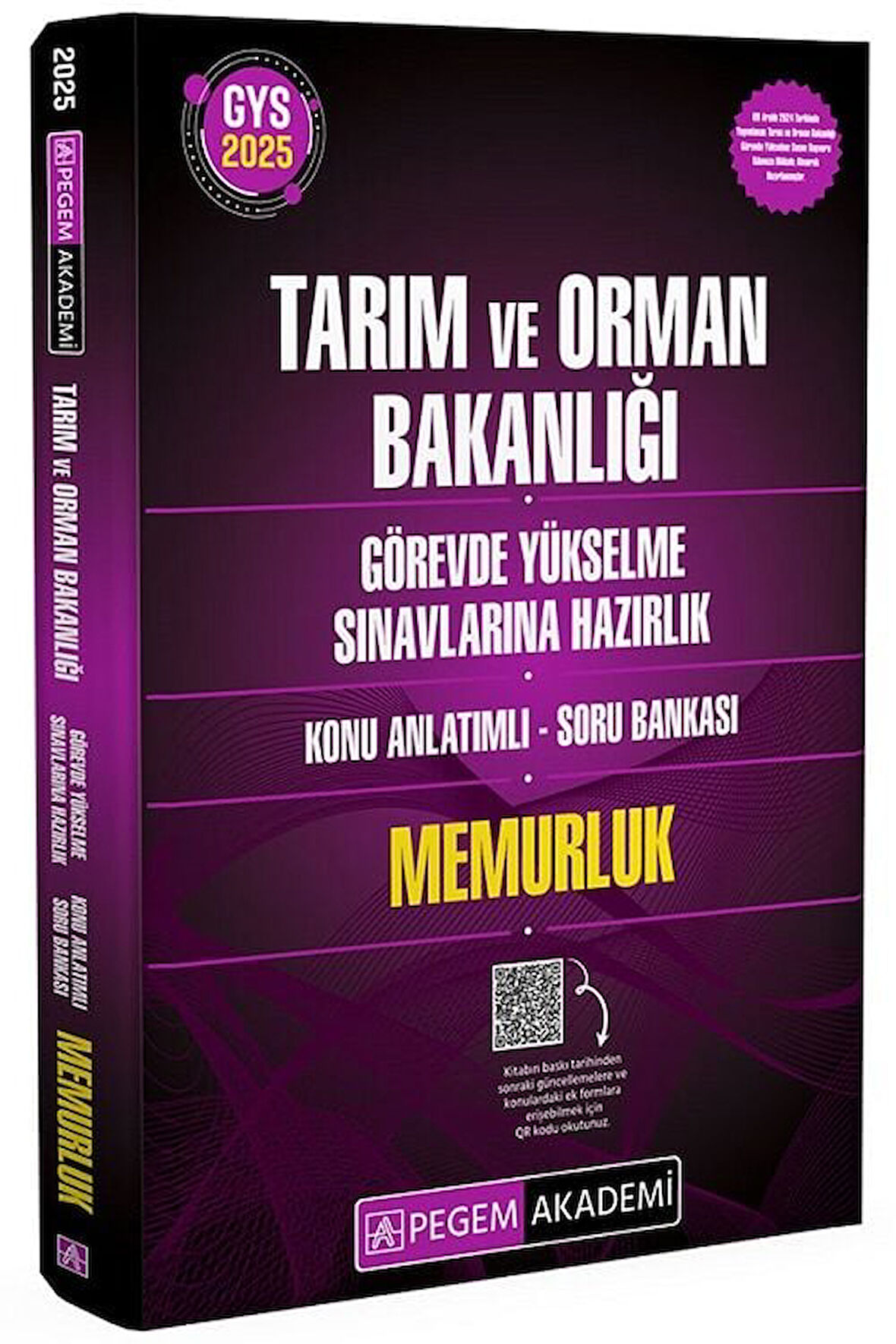 Pegem 2025 GYS Tarım ve Orman Bakanlığı Memurluk Konu Anlatımlı Soru Bankası Görevde Yükselme Pegem Akademi Yayınları